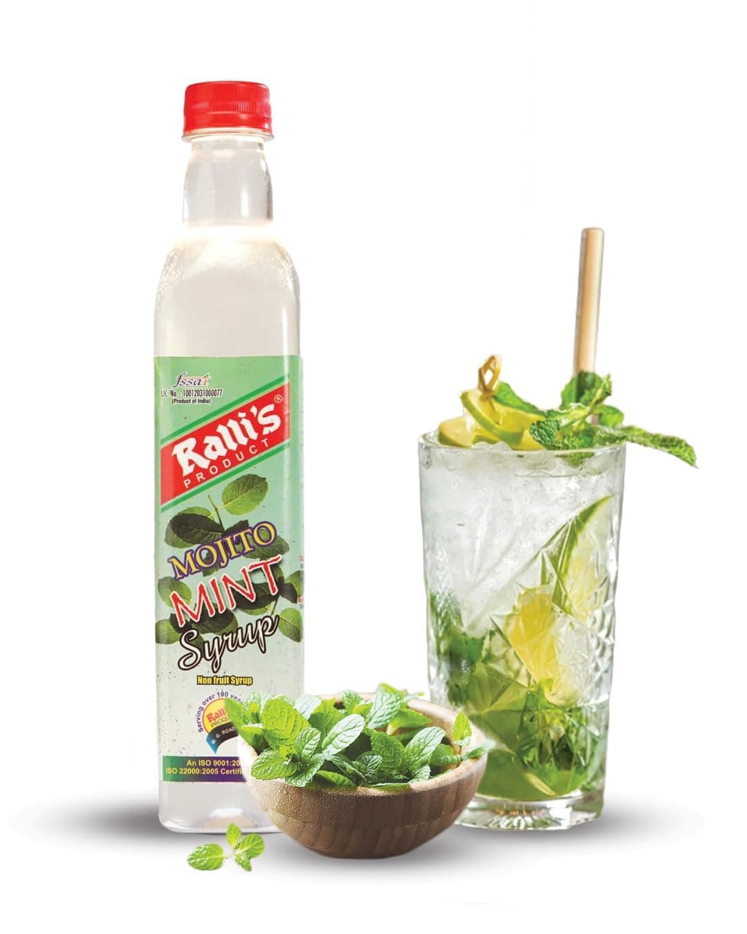 Ralli's Mojito Mint Syrup 500ml | Mixer for Mocktails, Cocktails, Drinks, Juices & Beverages