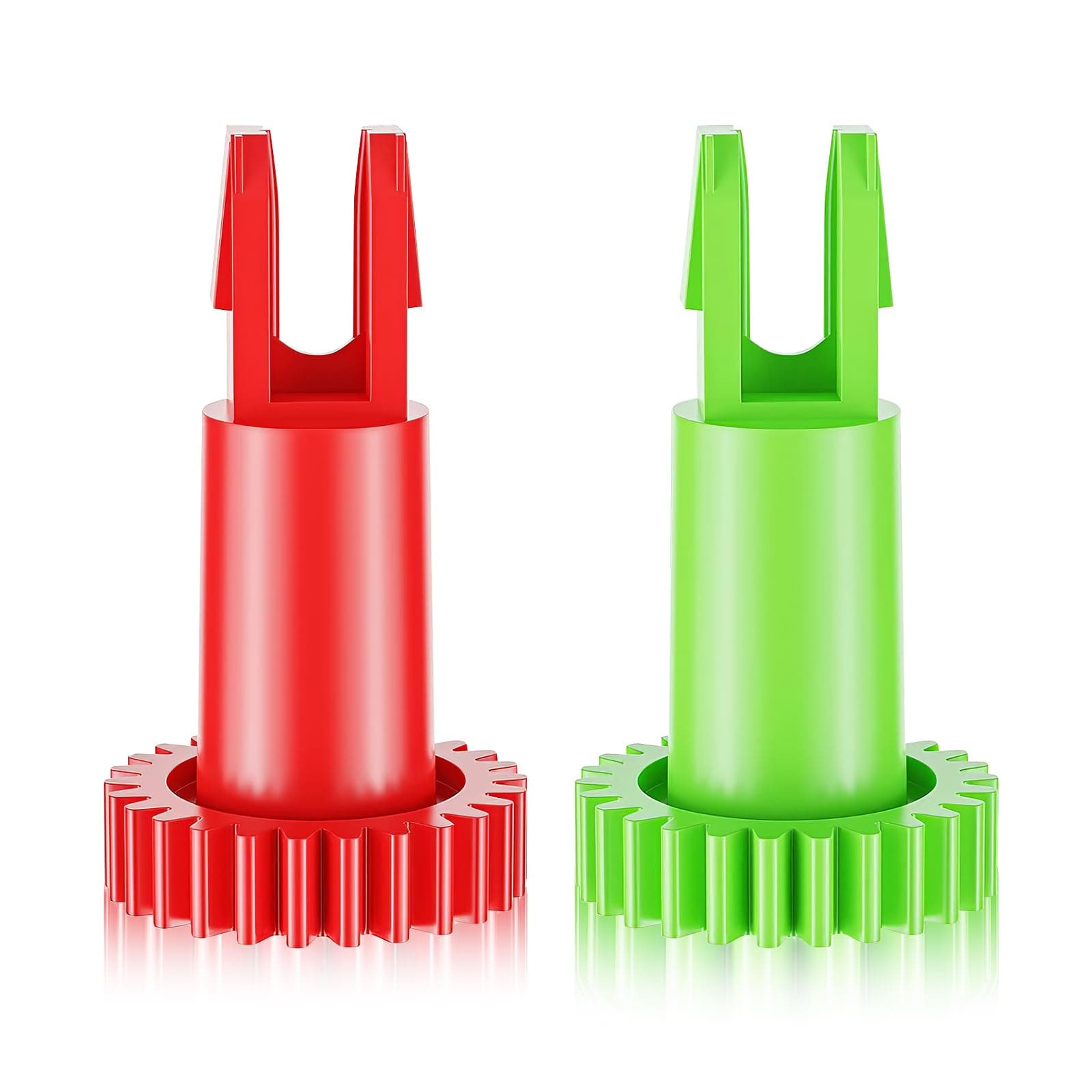 Chuancheng Side Brush Motor Snap Gear for ECOVACS DEEBOT OZMO 950/920/ N5/ N8 T5/ T9/ T8 Robot Vacuum Cleaner Accessory Spare Parts, Red Gear*1, Green Gear*1
