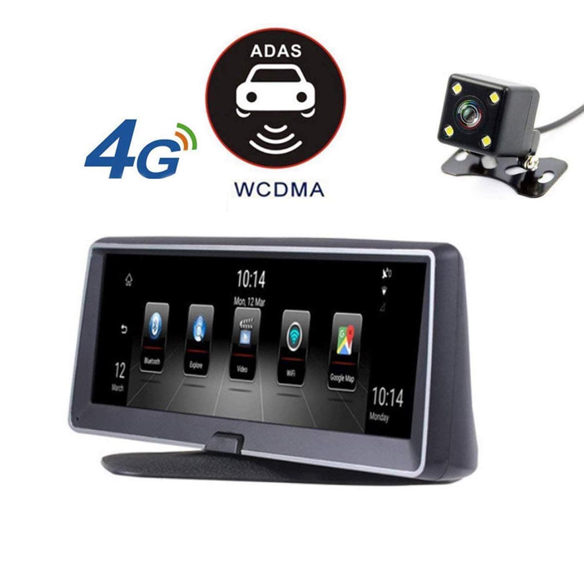 Car Dashboard Camera Front And Rear 1080P Full HD Video Car Driving Recorder, DVR With G-Sensor, Loop Recording, (Includes 16G SD Card)