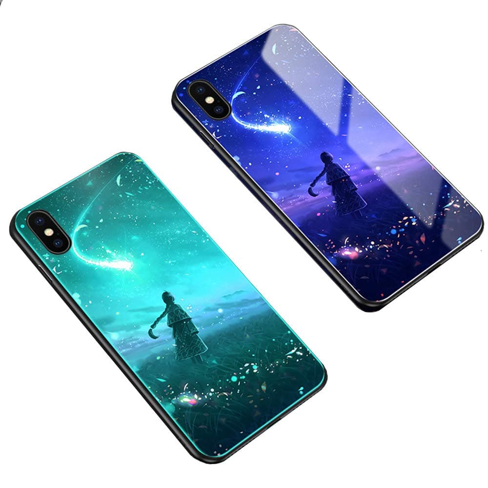 Ask IphoneXs Max, Fashion Case Luminous Glass (Meteor)