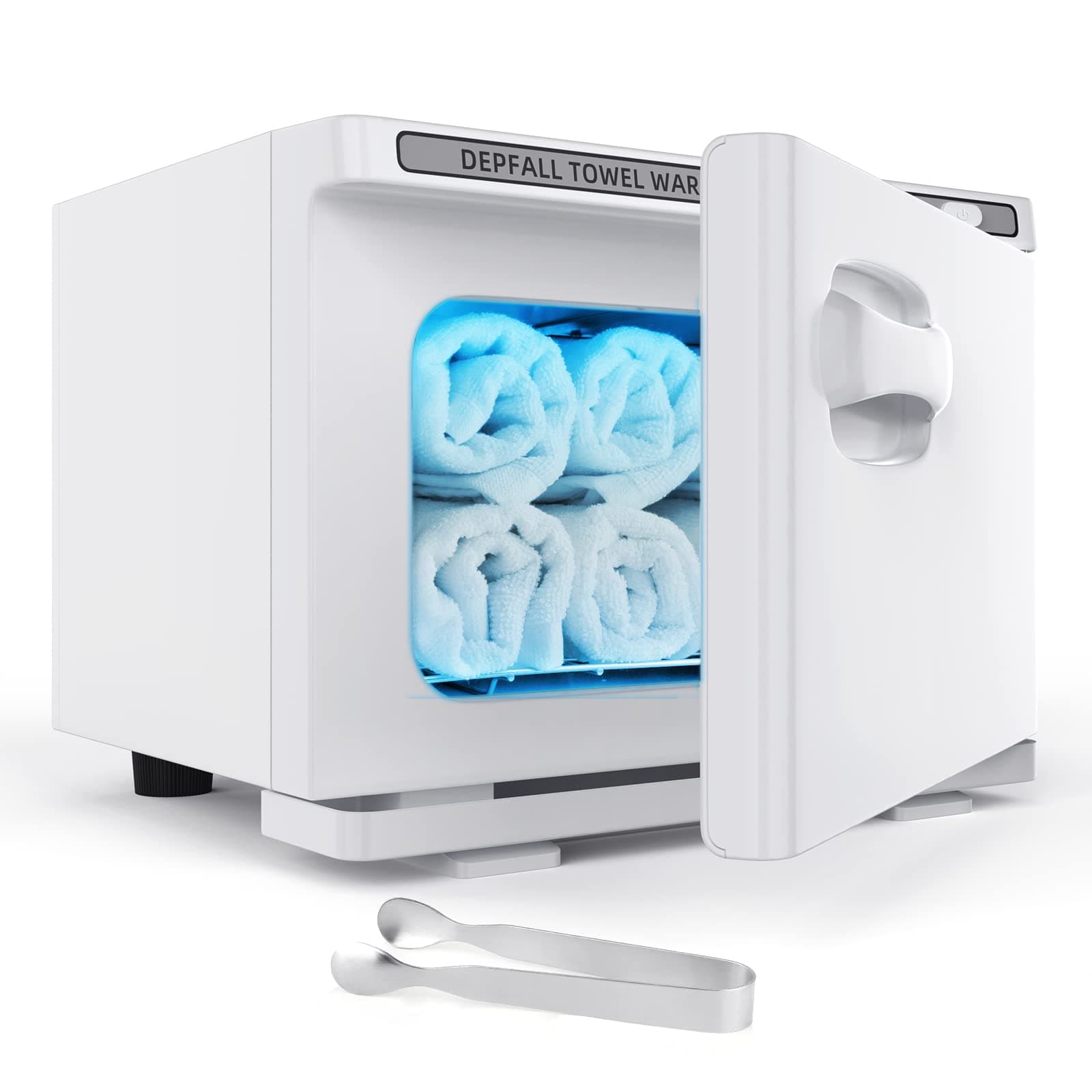 Small Hot Towel Warmer, 8L Hot Towel Cabinet 2-in-1 Personal Towel Warmers Spa for Facials, Bathroom, Barber, Salon, Esthetician, Beauty, Upgrade Fast Heating Aluminum Interior, White