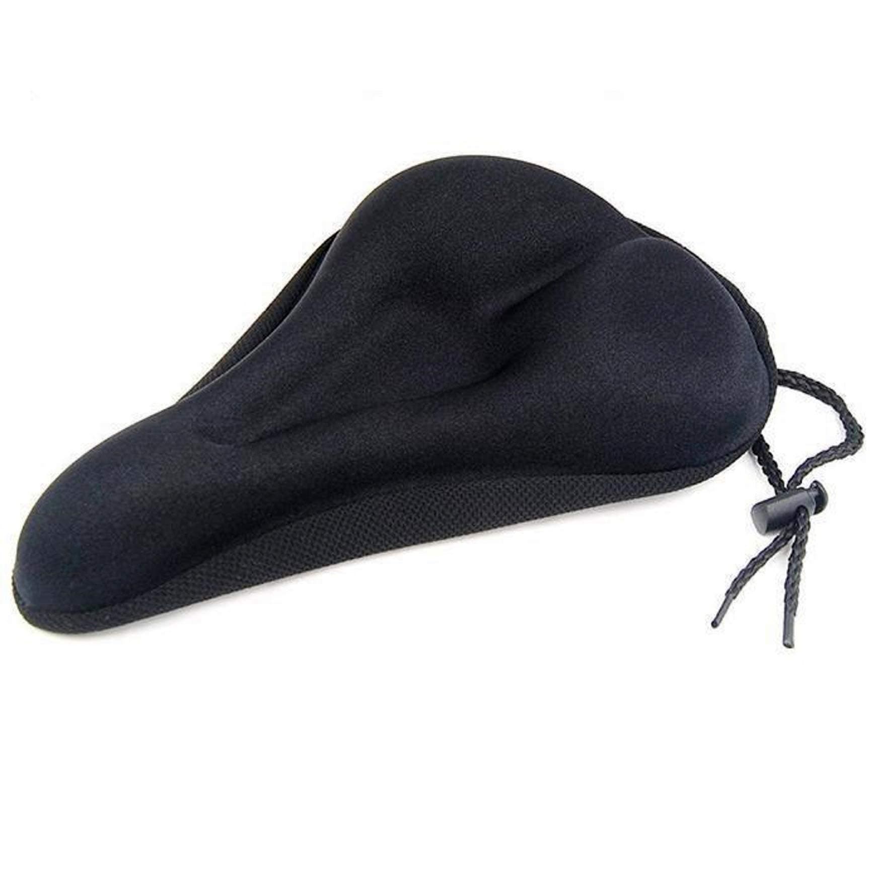 Narrow Bike Seat Cover, Gel Padded Sponge Bike Seat Cushion for Bicycles, Mountain Bikes, Stationary and Spin Bikes, Easy to Install Bicycle Seat Cushion Cover for Men and Women. 11.4 x 7 inches