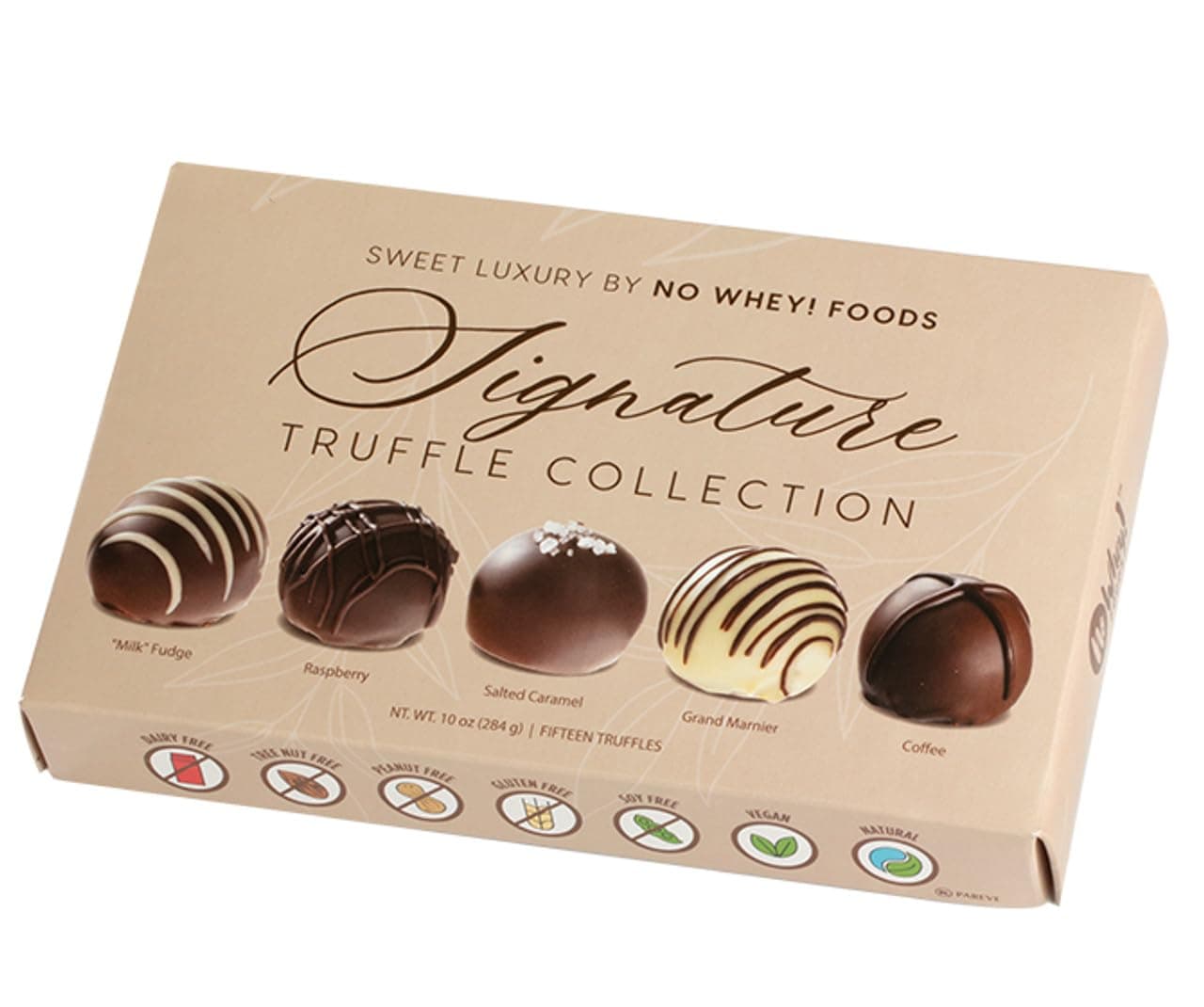 Vegan, Gluten Free, Nut Free | Gourmet Chocolate Truffle Collection (15 Pieces) | Dairy Free, Soy Free, Sesame Free | Allergy Friendly Gifts | No Whey Foods