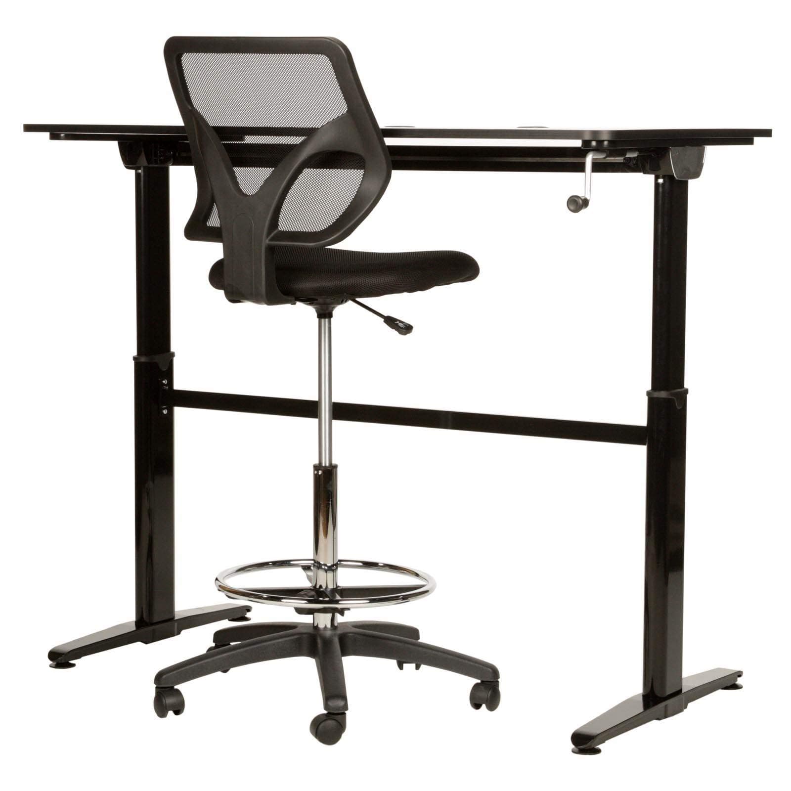 Cool Living Adjustable Stand Up Home Office Desk Table + Drafting Office Chair