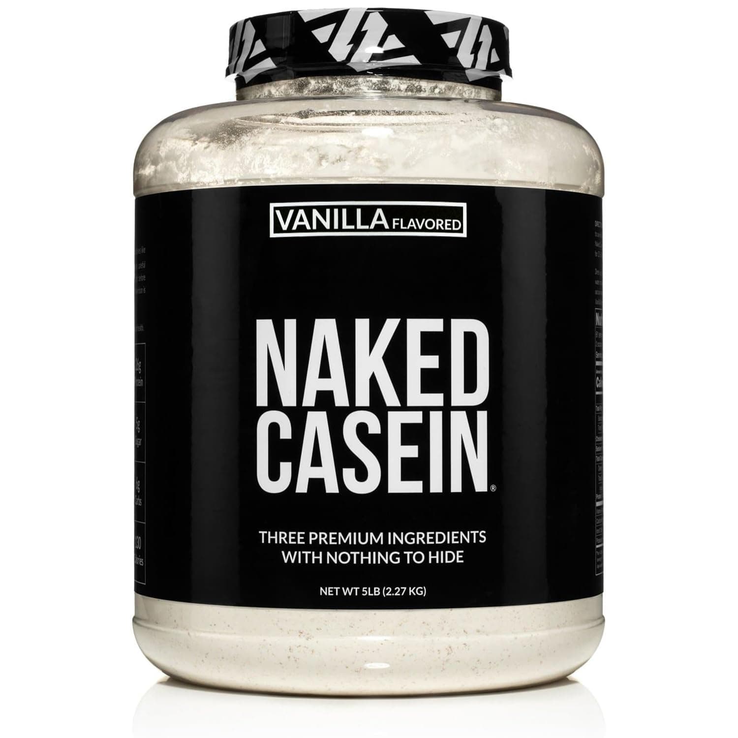 Nutrition Less Naked Casein - Vanilla Micellar Casein Protein From Us Farms - 5 Pound - 61 Servings