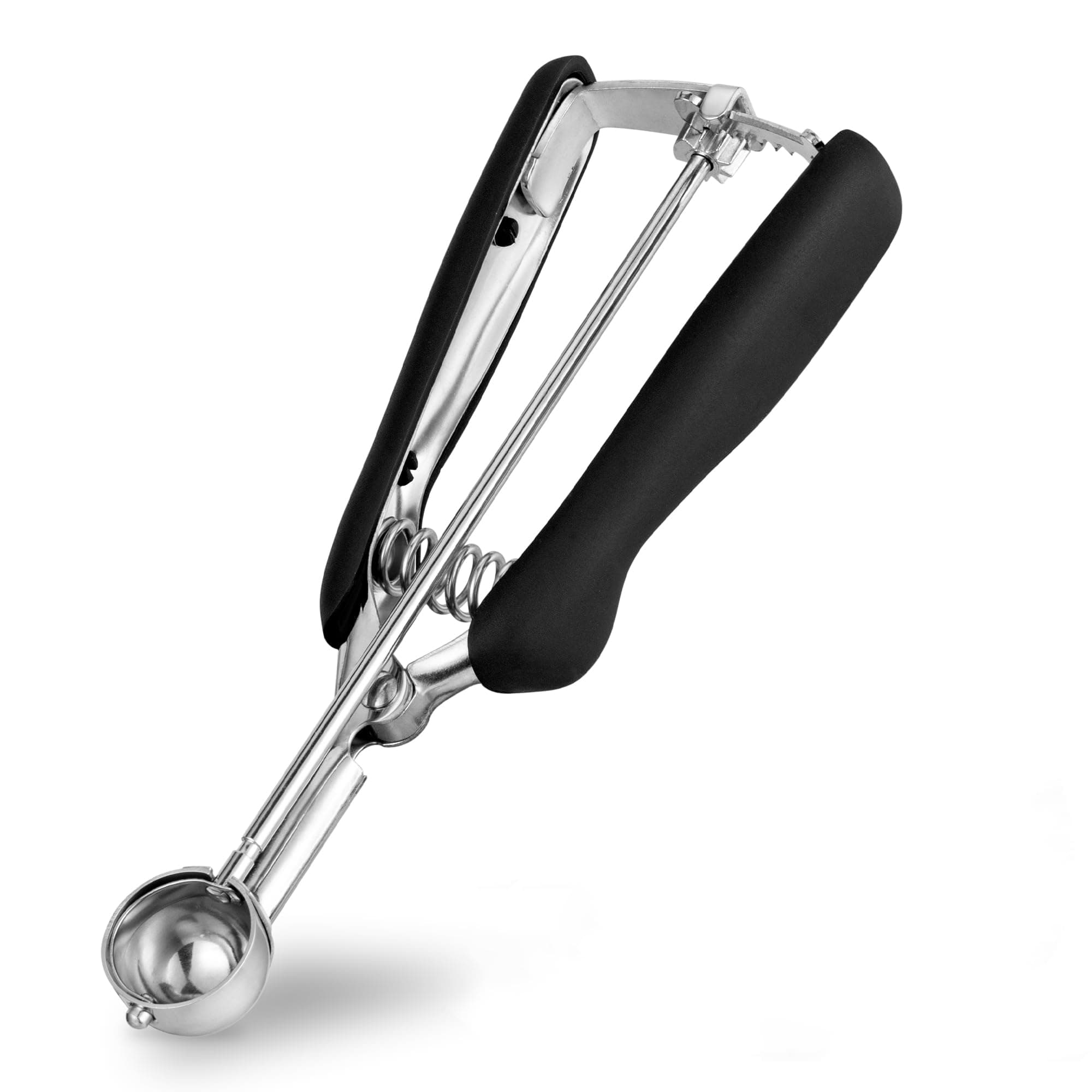 Extra Small Cookie Scoop 1 tsp, Professional Stainless Steel Tiny Ice Cream Scoop 25mm, Melon Baller Scoop Good Soft Grips, Quick Trigger Release