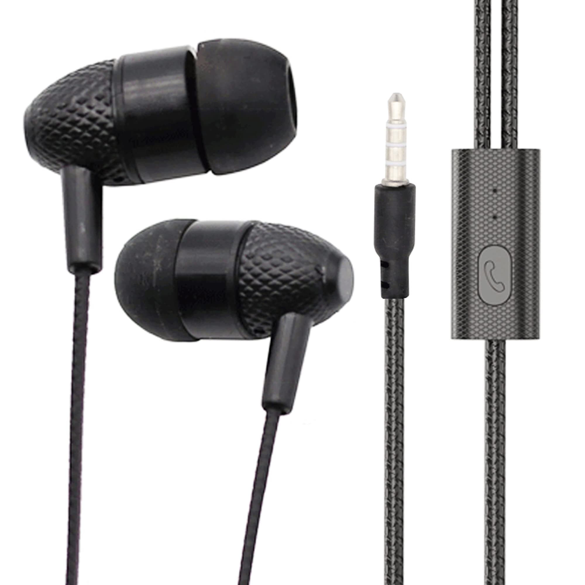 Earphone for Samsung I997 Infuse 4G, I 997, Samsung Intercept , Samsung J150 , J 150, Samsung J210 , J 210, Samsung J750 , J 750, Samsung L170, L 170, Samsung L700, L 700 Universal Earphones Headset Music with 3.5mm Jack Hi-Fi Gaming Sound Music Wired Noise Cancelling Dynamic - HF110, Black/White, VB 2