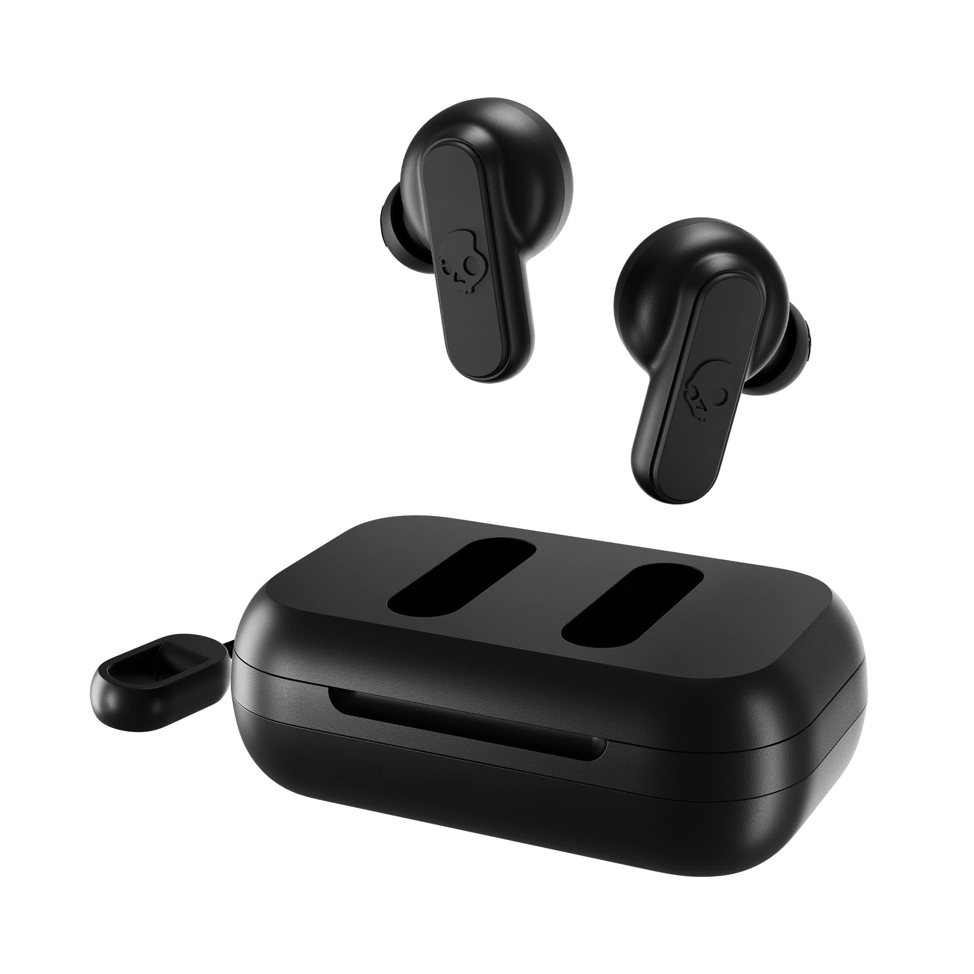Dime 2 Wireless Earbuds, Bluetooth Headphones, Noise Isolating Fit, Up to 12 Hours Battery, Microphone for iPhone Android, Easy Carry with Integrated Lanyard - True Black
