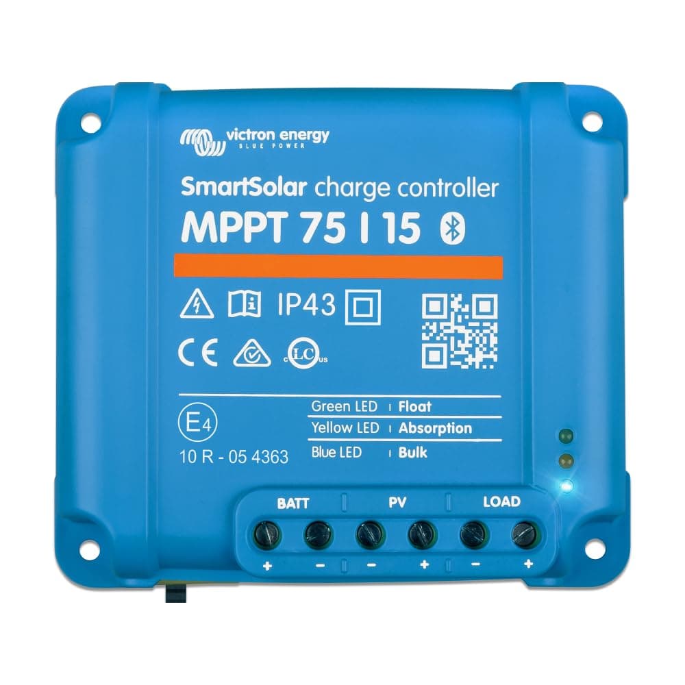 SmartSolar MPPT 75V 15 amp 12/24-Volt Solar Charge Controller (Bluetooth)