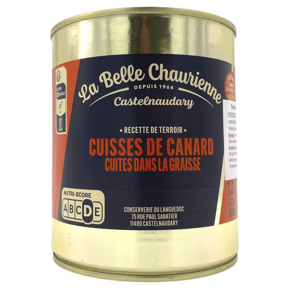 La Belle Chaurienne Non Force-Fed Confit Duck Legs 800g (1)