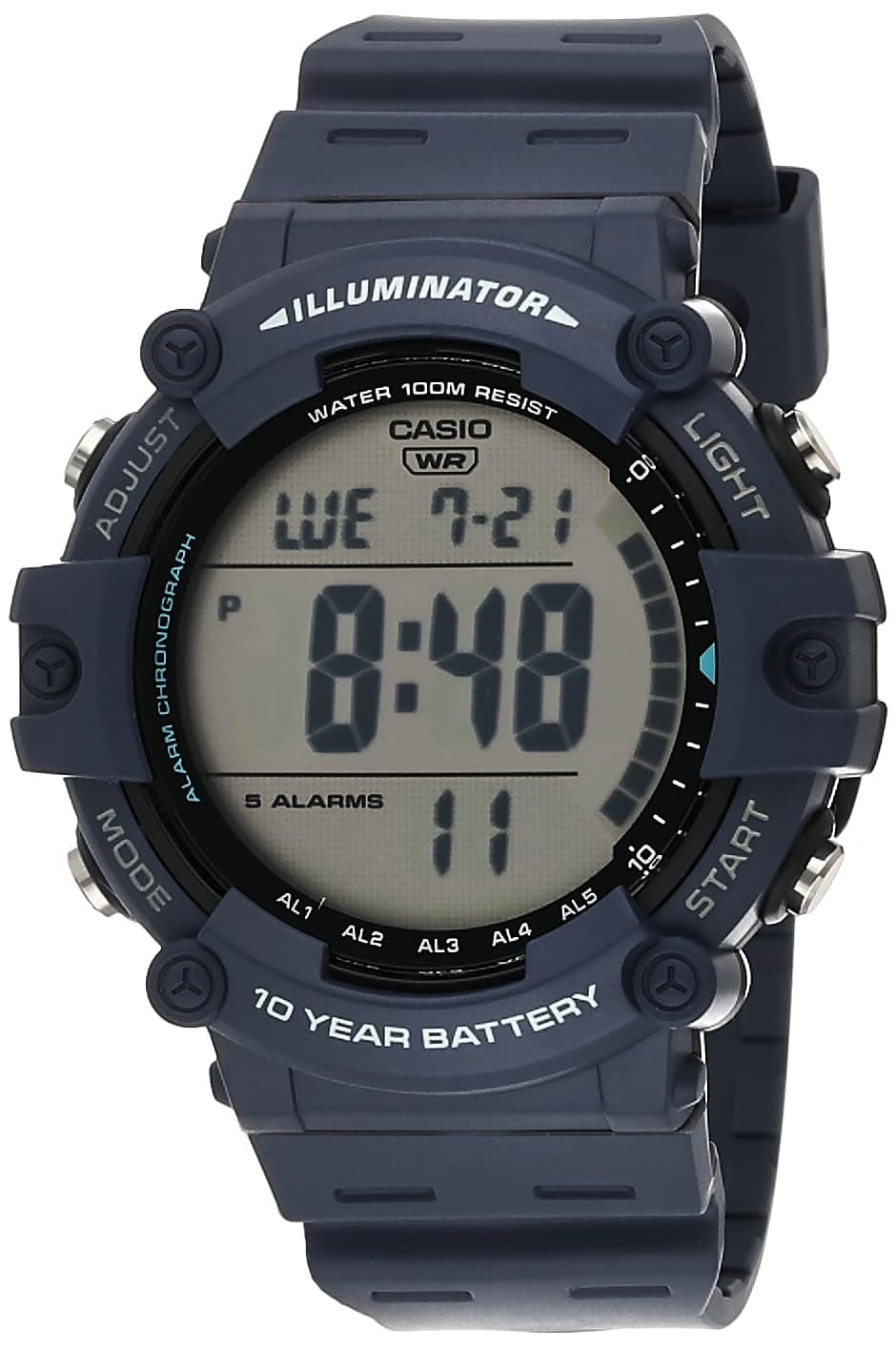 [Casio] Casio Illuminator AE1500WH-2AV Sport Watch AE1500WH-2AV Men's Blue, blue, Digital Sport Watch