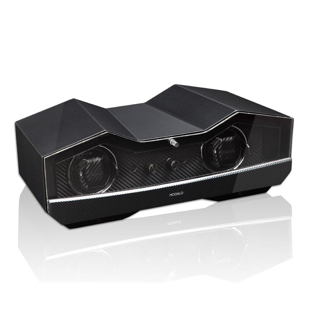 Modalo - Luxurious Watch Winder - Sport - Winds up to 2 Watches - Carbon / FREE RETURNS