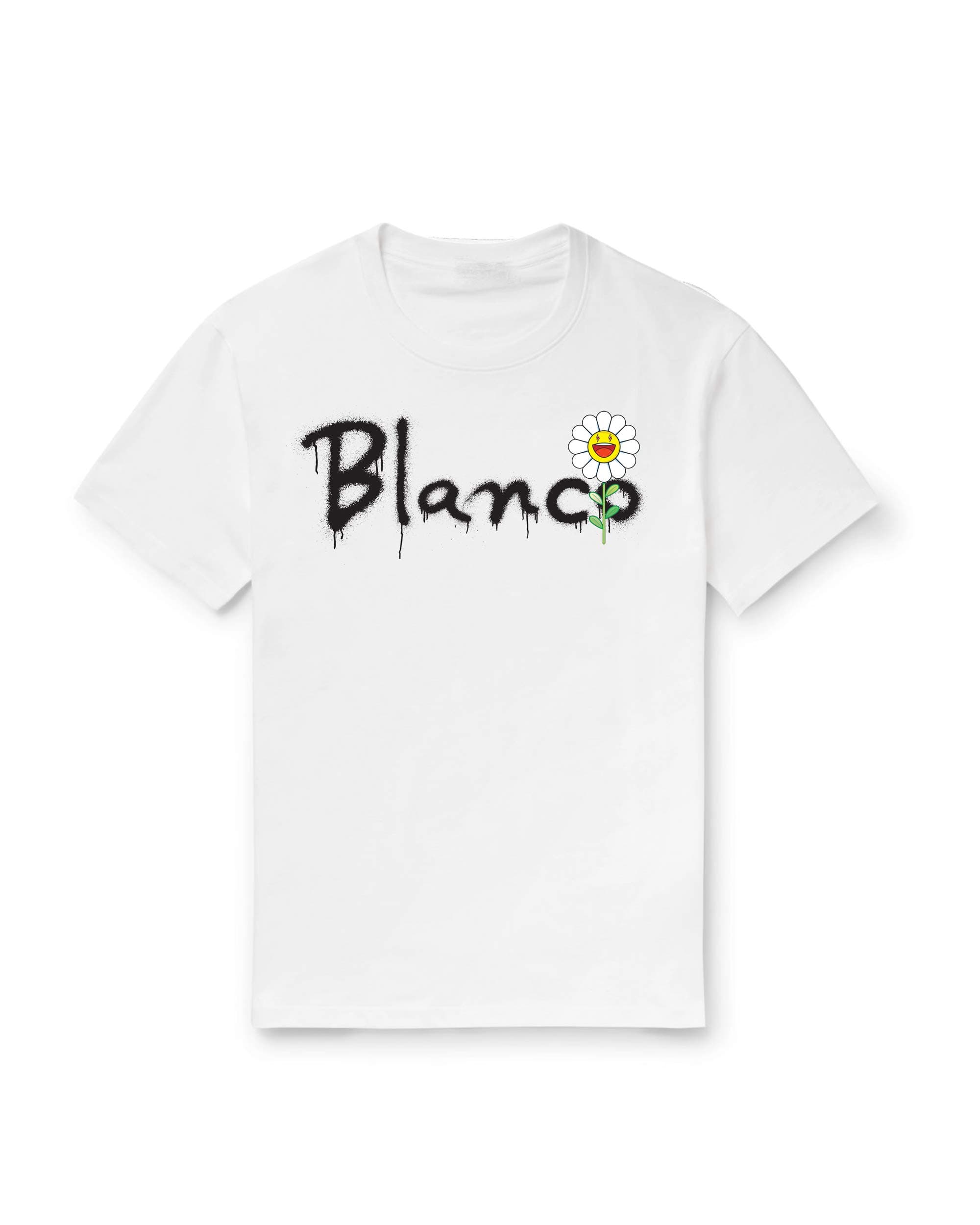 J Balvin Unisex-Adult Standard X Murakami Blanco Spray Paint Tee