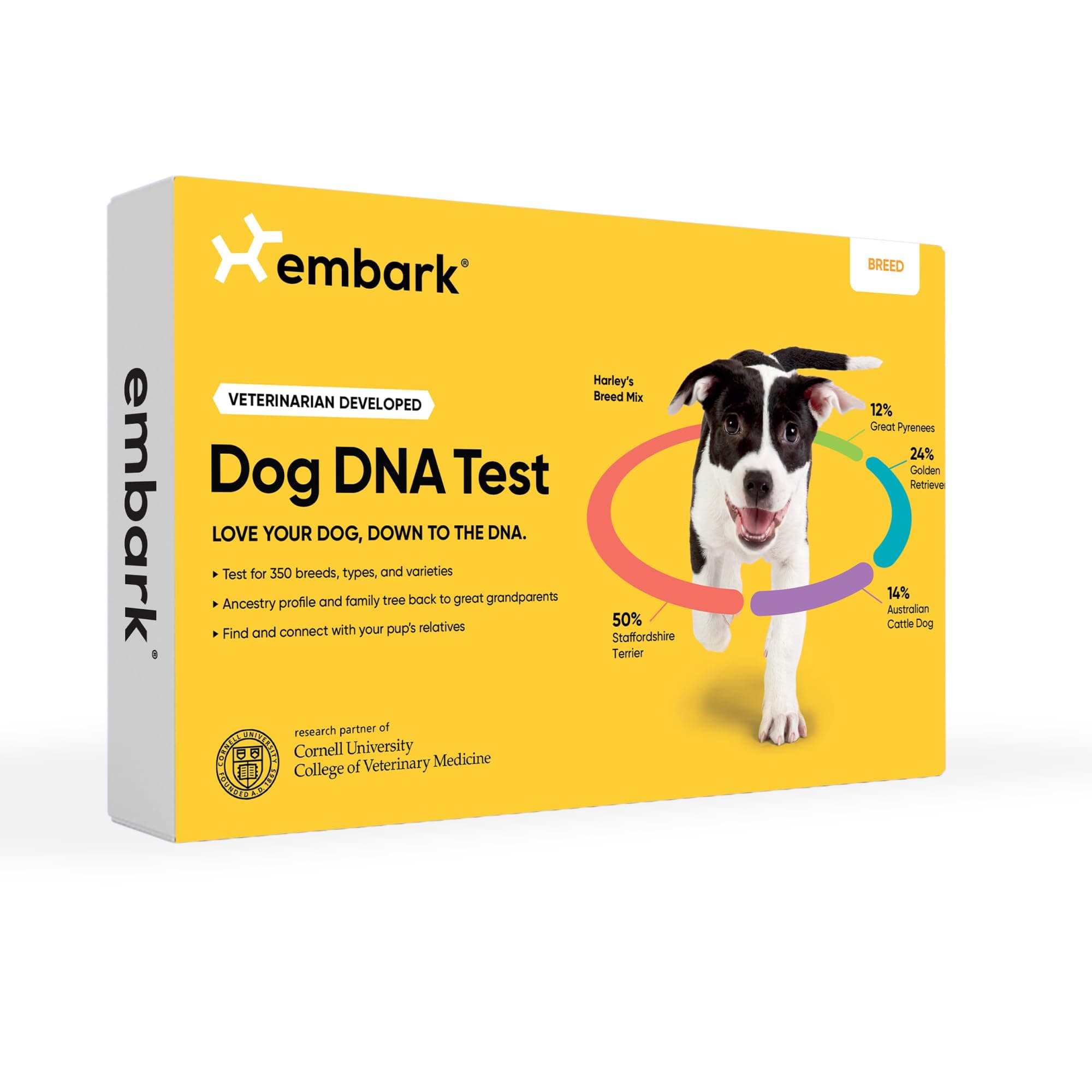 Embark Breed Identification Kit | Most Accurate Dog DNA Test | Test 350+ Dog Breeds | Breed ID Kit with Ancestry & Family Tree