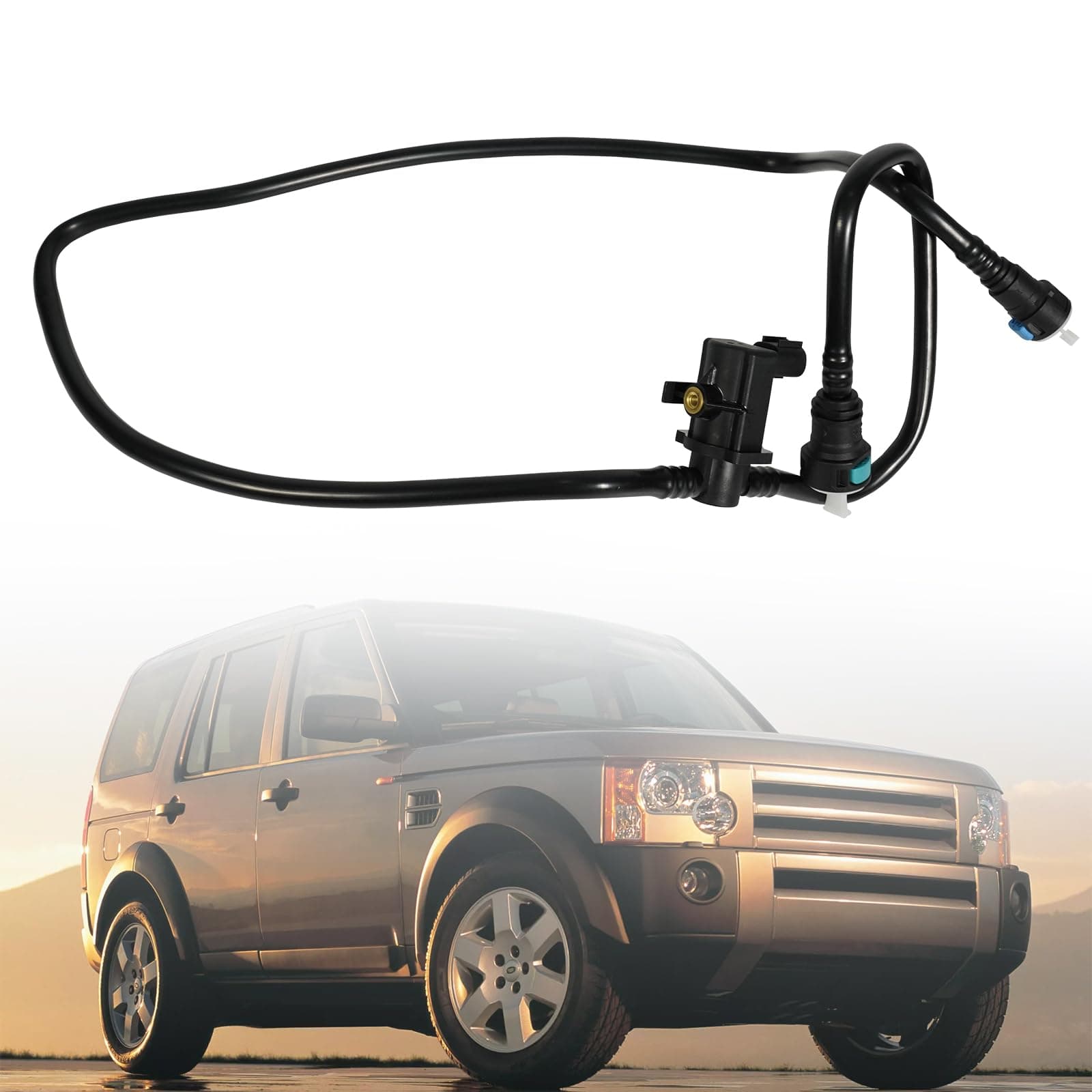 MAP500100 Evap Purge Valve Compatible with Land Rover LR3 & Range Rover Sport 4.4L V8, 2006 2007 2008 2009, Fuel Supply Tube Pipe, Vapor Canister Tube Pipe