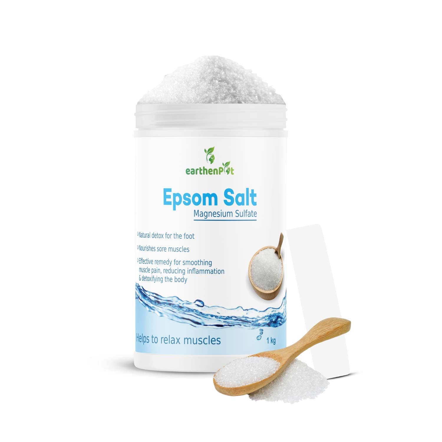 Epsom Salt Granules | Soothing Foot Soak & Full Body Relaxation | Relieves Muscle Pain, Cramps, Joint Stiffness & Inflammation | Detox Bath Salt For Stress Relief & Recovery 1kg