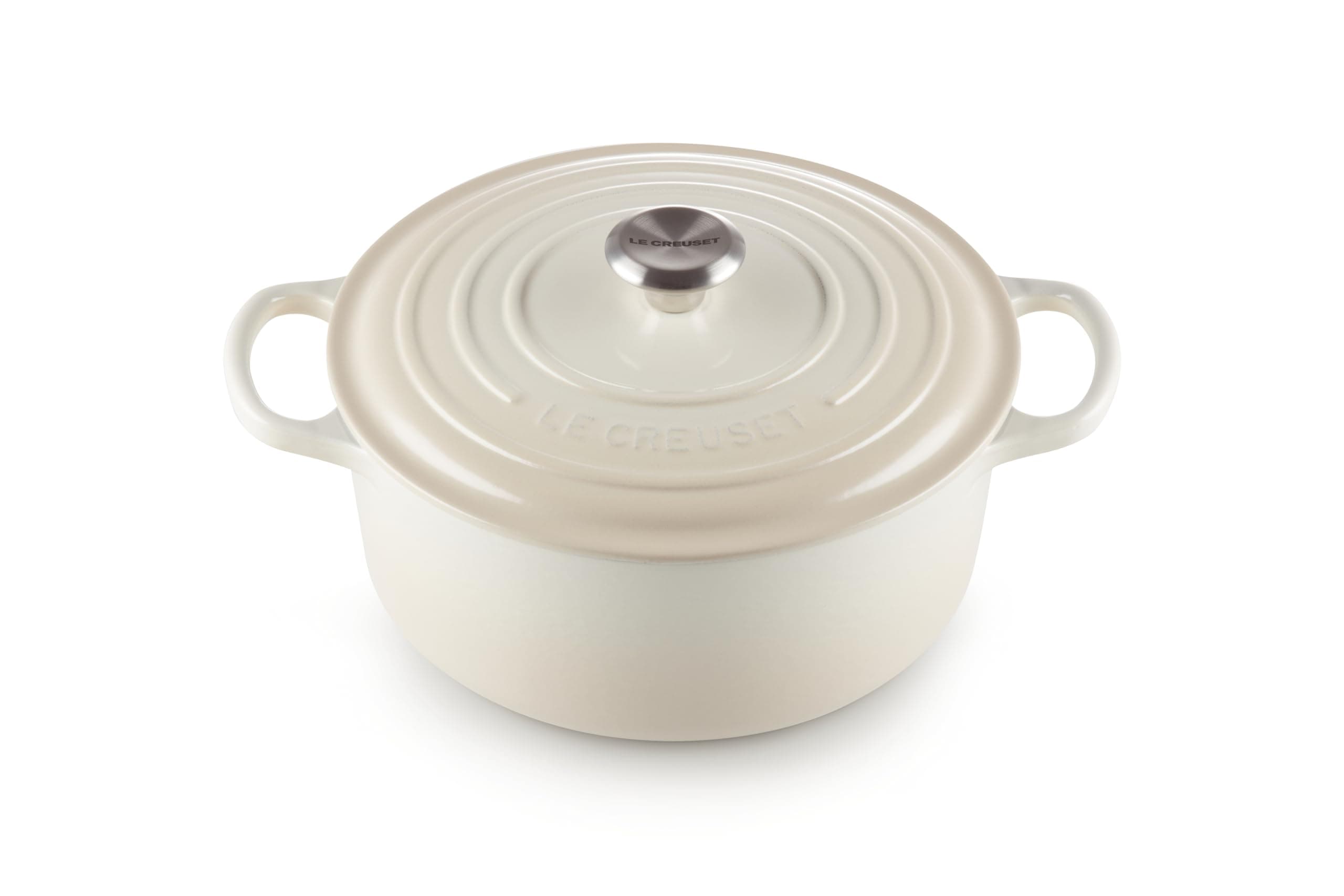 Enameled Cast Iron Signature Round Dutch Oven, 5.5 qt., Meringue