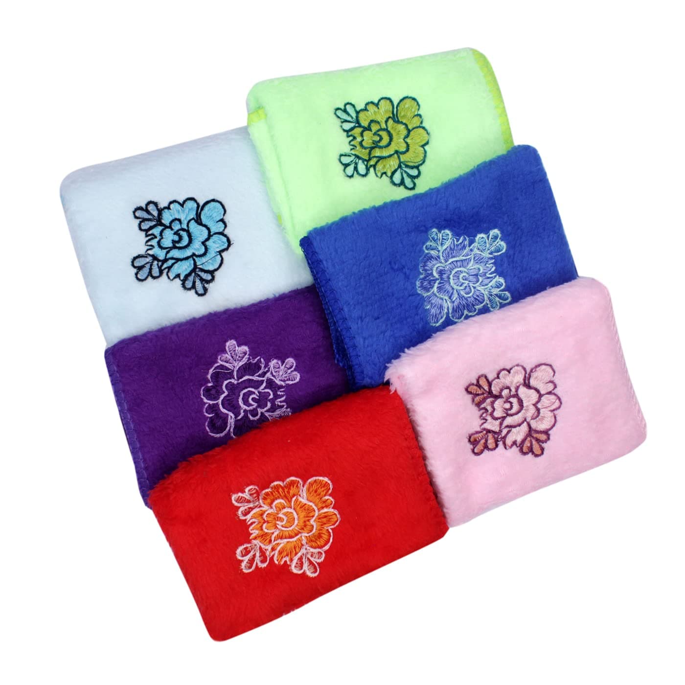 KabelloWomen Summer Hankerchief Combo Pack For Return Gift Purpose And Personal Use Set Of 6 (Multicolor)