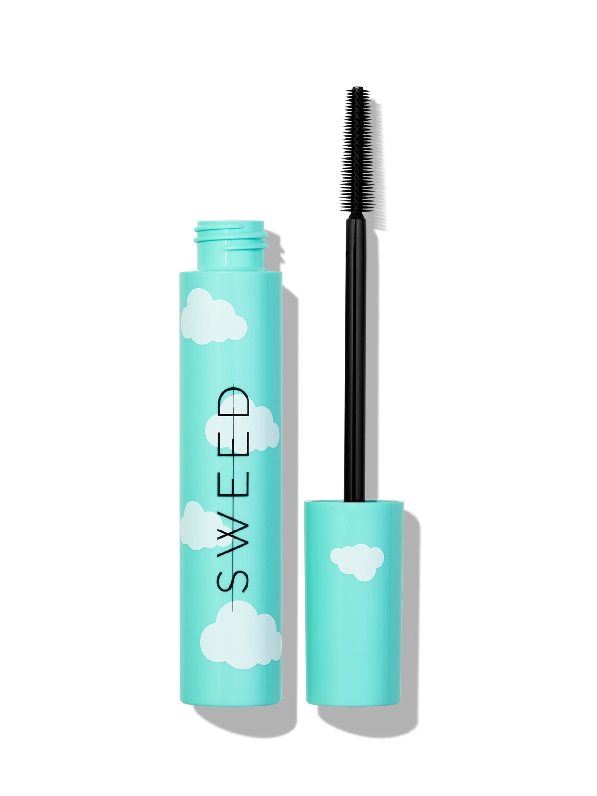 SWEED - Cloud Mascara | Flake-Free, Smudge-Proof, Volumizing | Vitamin B5 | Vegan, Cruelty-Free, Clean Beauty (Dark Brown, 0.4 oz | 12 ml)