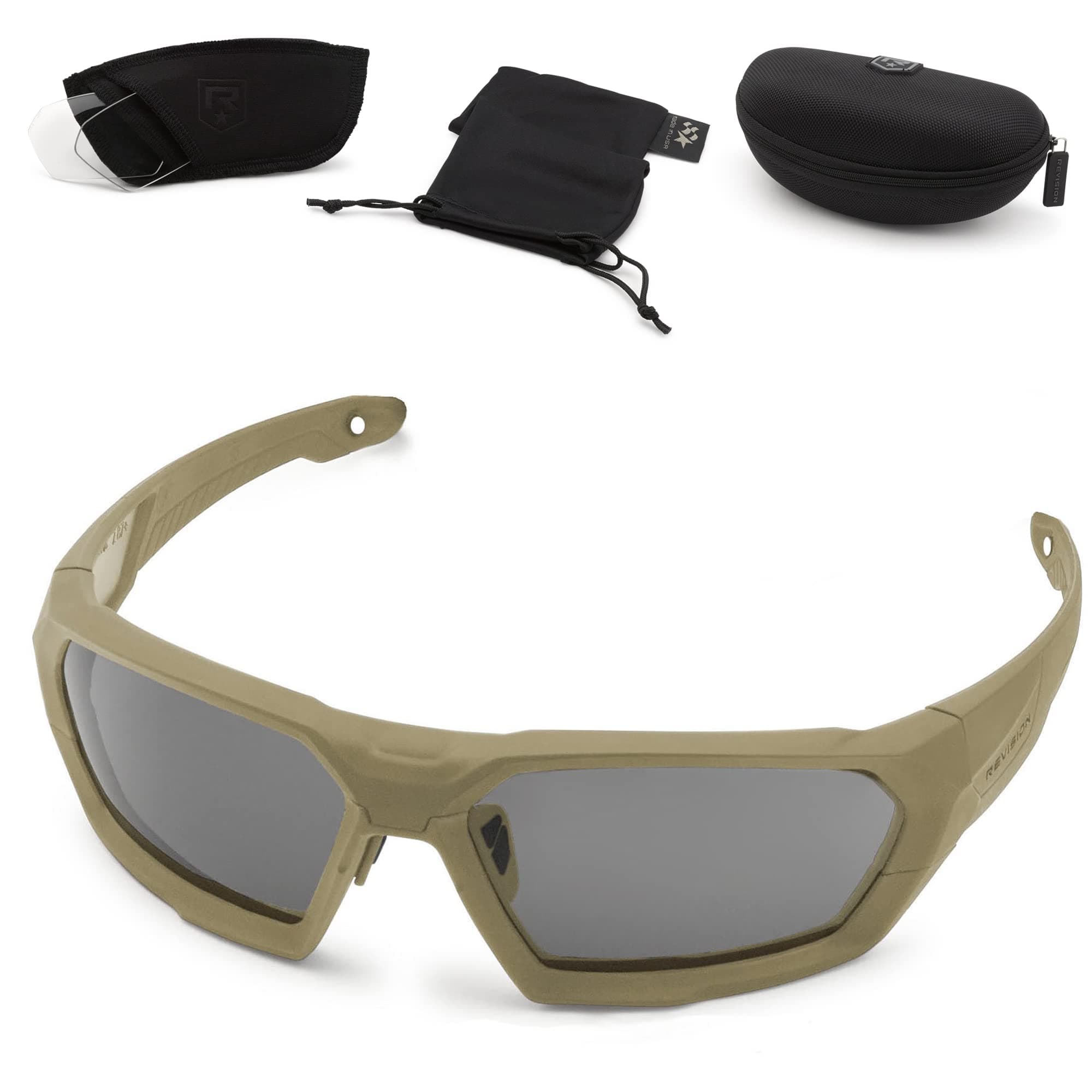 ShadowStrike Essential Kit - Tan - Anti-Fog, Tactical Military Ballistic and Eye Protection Sunglasses
