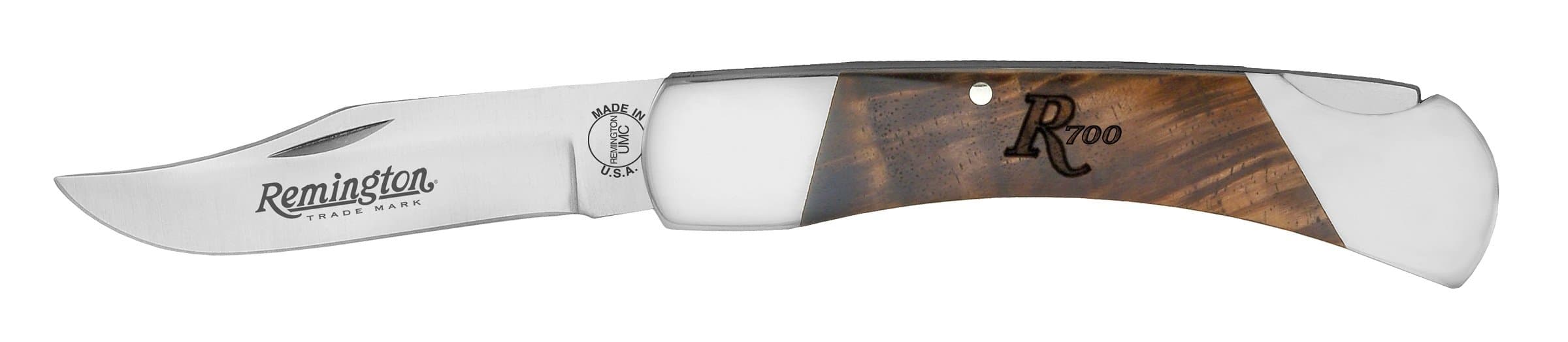 Remington Cutlery R19978 Heritage Line Model 700 Series Medium Lockback Knife, 3 3/4-Inch