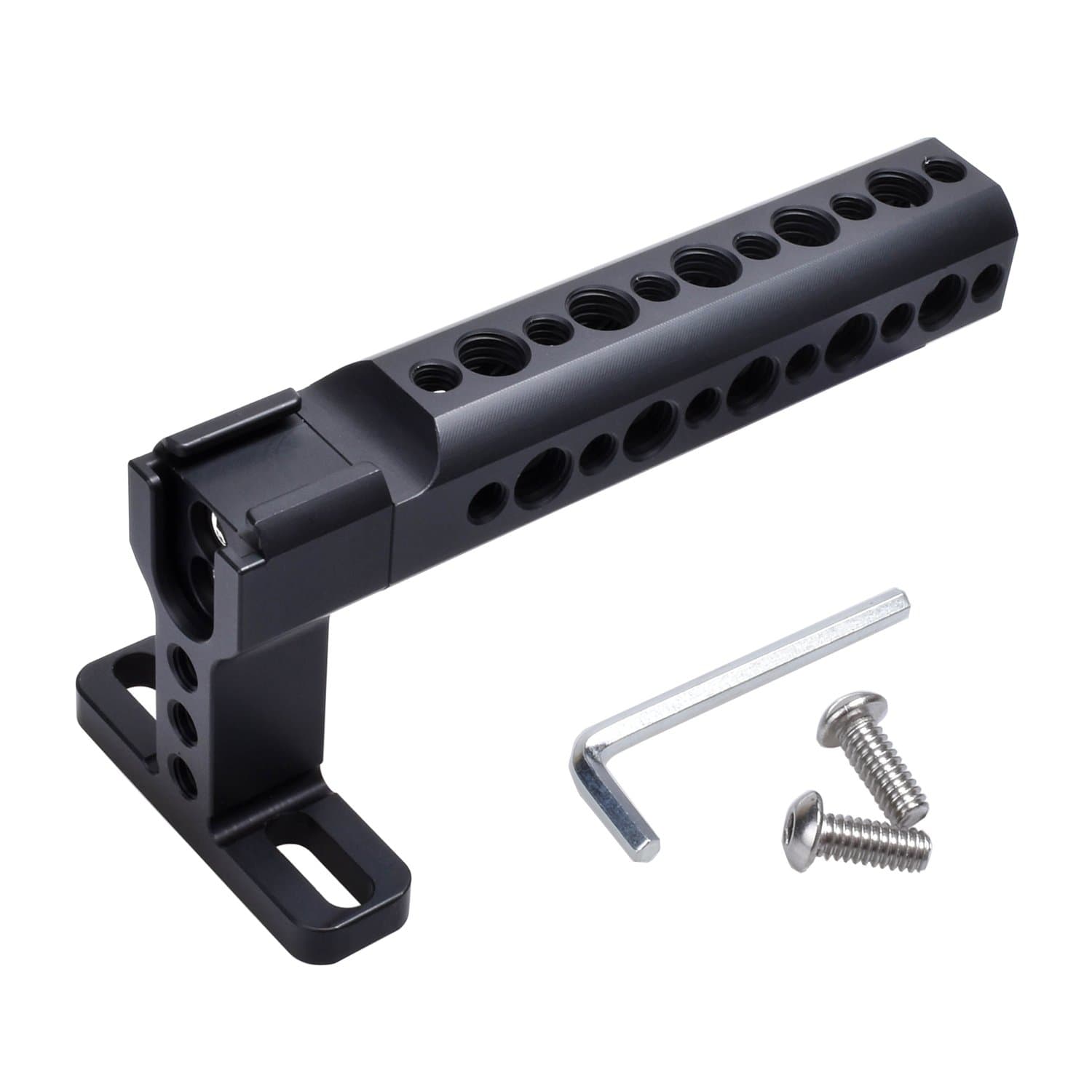 ROZOER Camera Top Handle - Cheese Handle with Dual Cold Shoes for DSLR Camera Camcorder