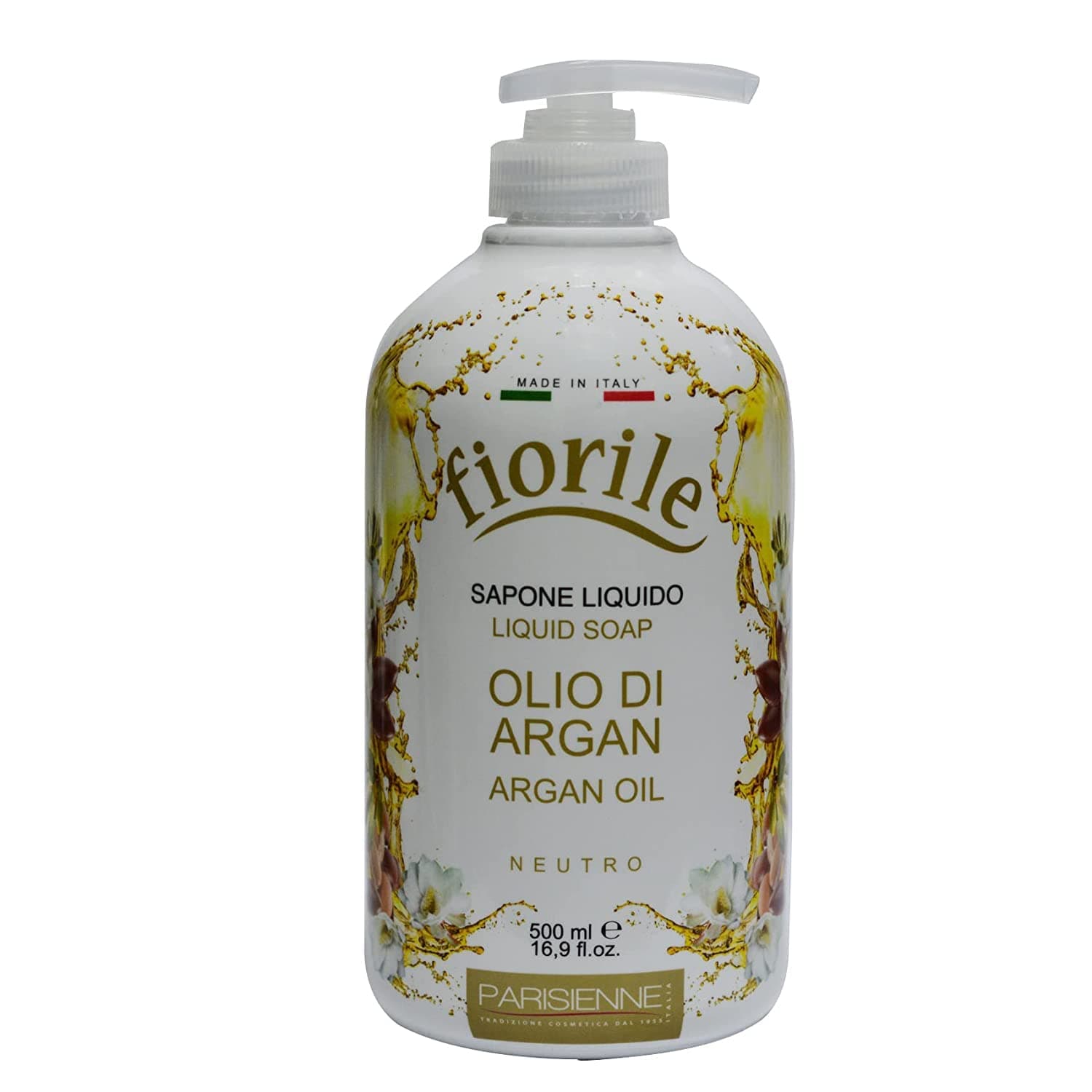 Parisienne Italia:Fiorile Argan Oil Soap 500ml 16.9fl.oz [ Italian Import ]