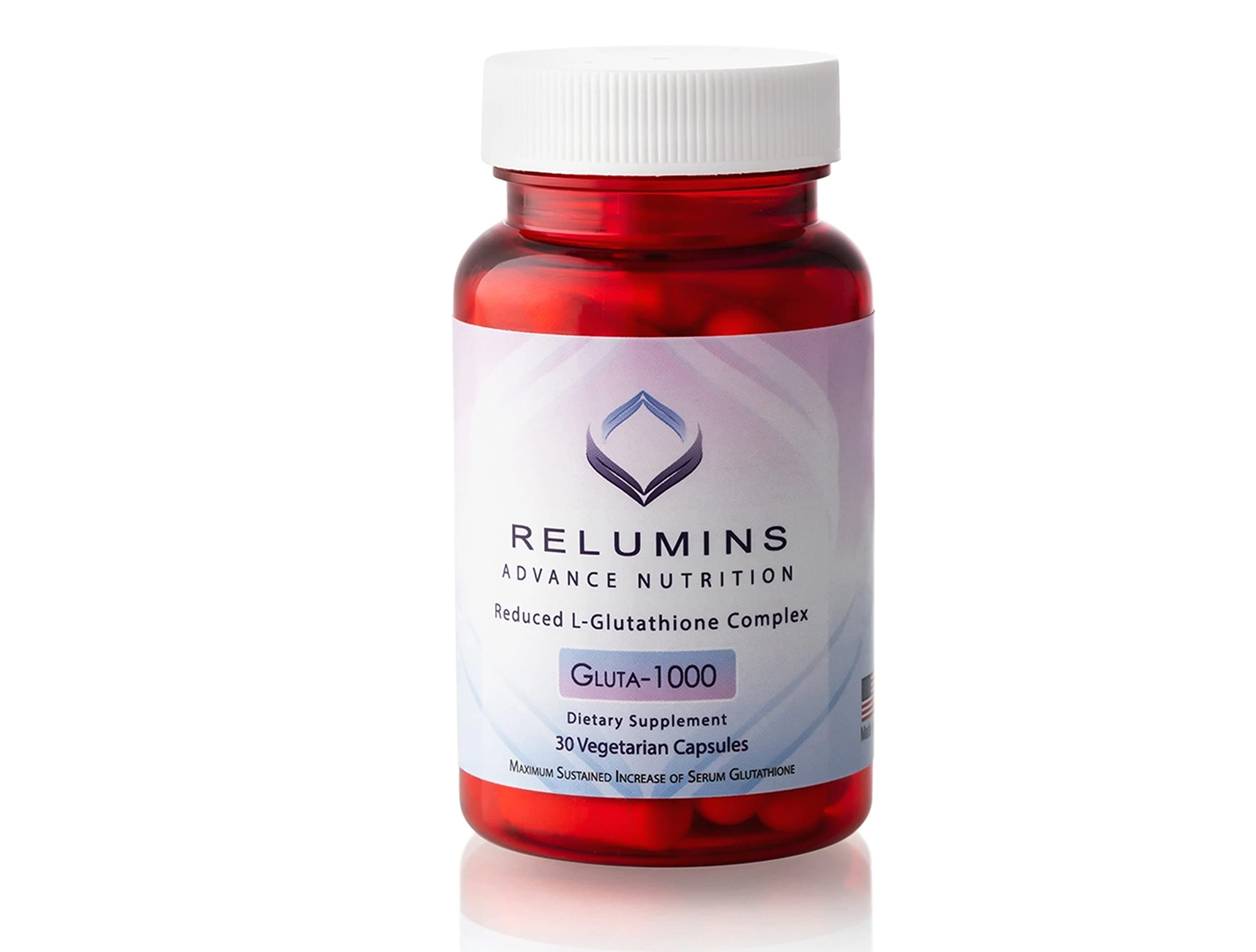 Relumins Advance Nutrition - 1000mg Reduced L-Glutathione Complex 2X More Effective Than Jarrow at Raising Serum Glutathione, Antioxidant Supplement - Alpha Lipoic Acid, Rosehips - 60 Veggie Caps
