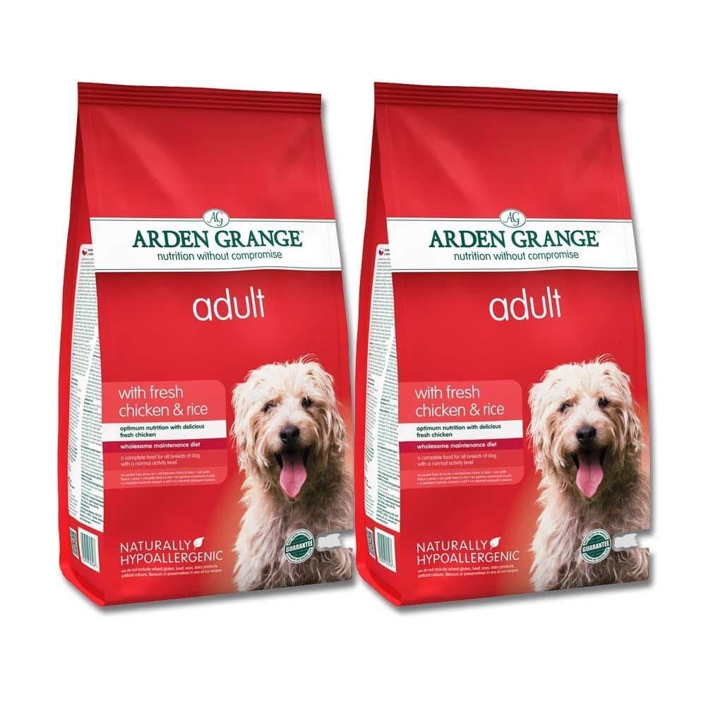 Dry Adult Dog Food - Chicken & Rice (2 x 12kg)