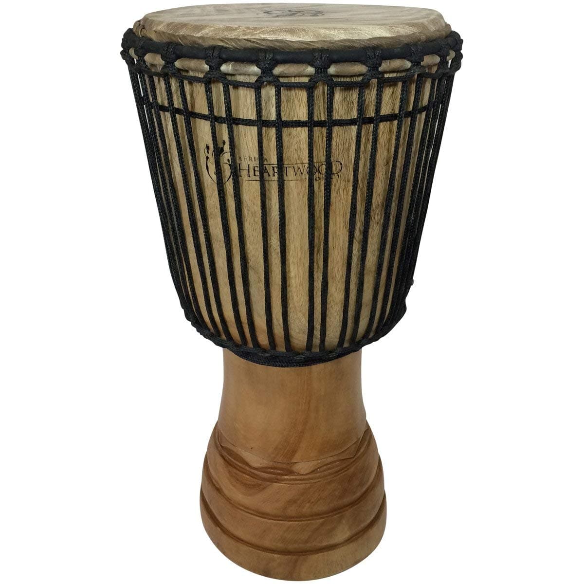 Hand-carved Djembe Drum From Africa - 11"x22" Classical Heartwood Djembe (Village Carving)
