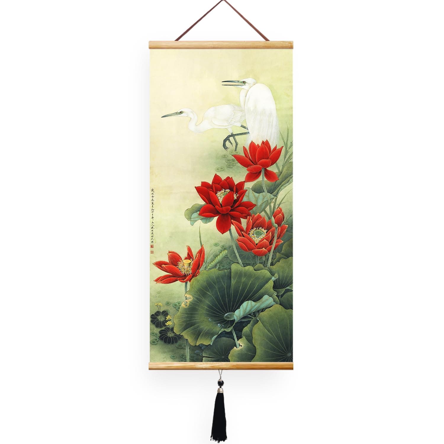 EAPEY Japanese Scroll Wall Art Chinese Scroll Wall Hanging Art Hanging Japanese Scroll Asian Scroll Wall Art Japanese Wall Scroll Decor Living Room