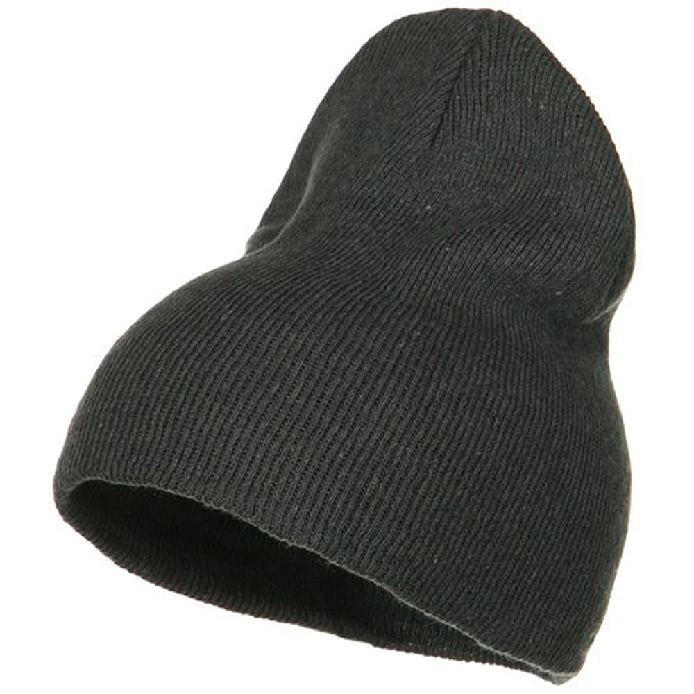 Big Stretch ECO Cotton Short Beanie - Charcoal