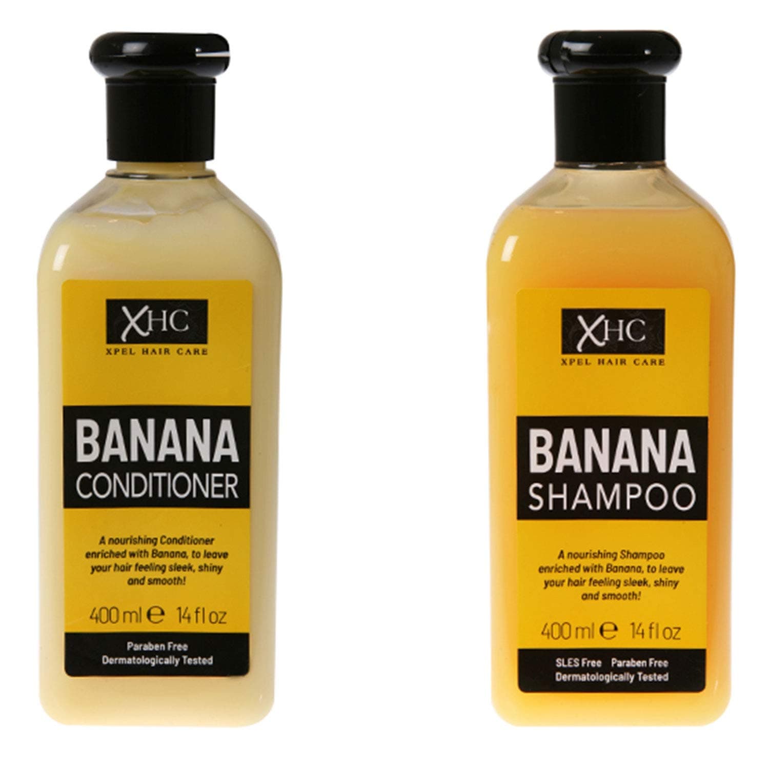 XHC Hair Care Banana Shampoo and Conditioner Combo, 400ml