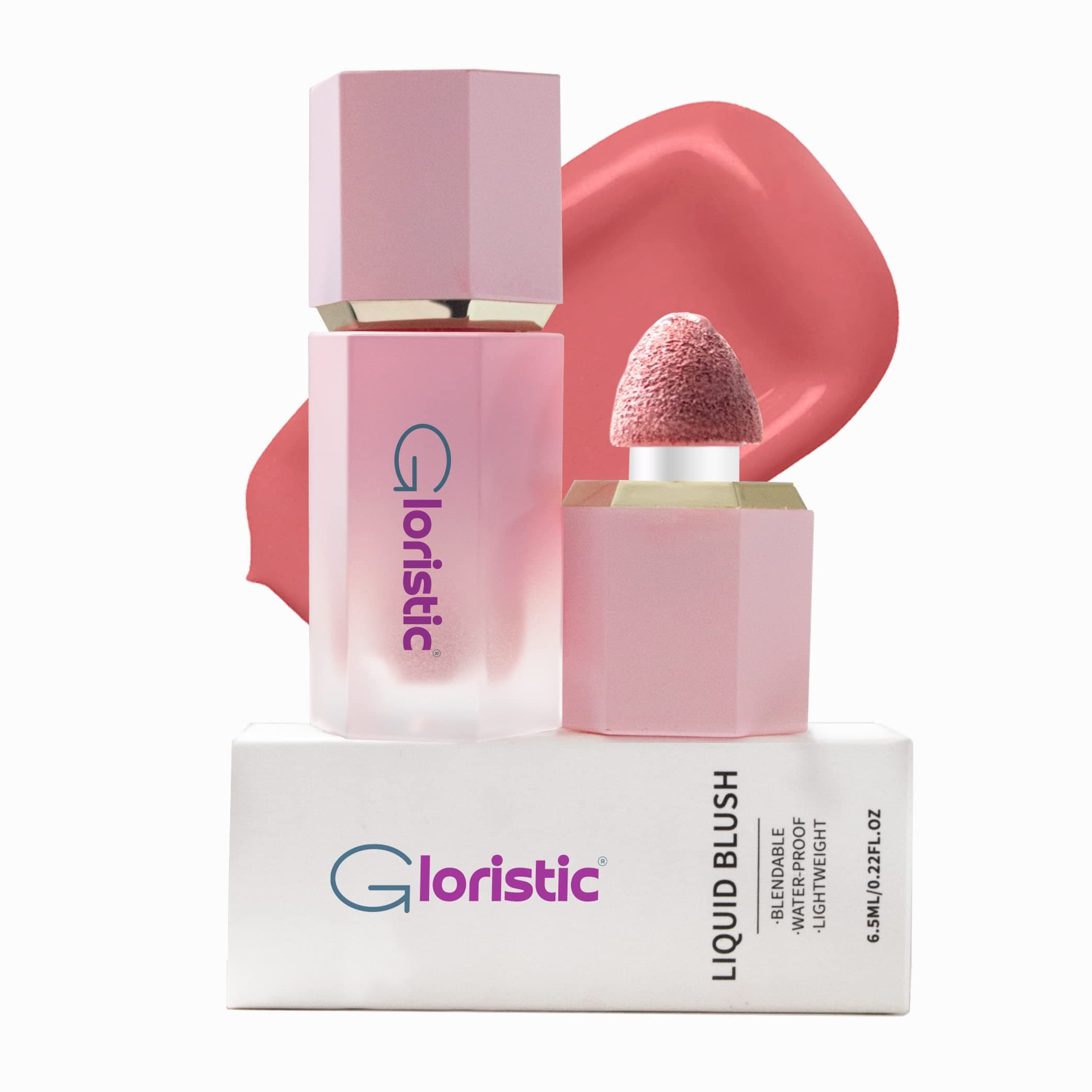 Gloristic | Liquid Blush | Vitamin Rich With Caster Oil | Waterproof | Long Lasting | Halal | Vegan | Cruelty-Free (Cheery)