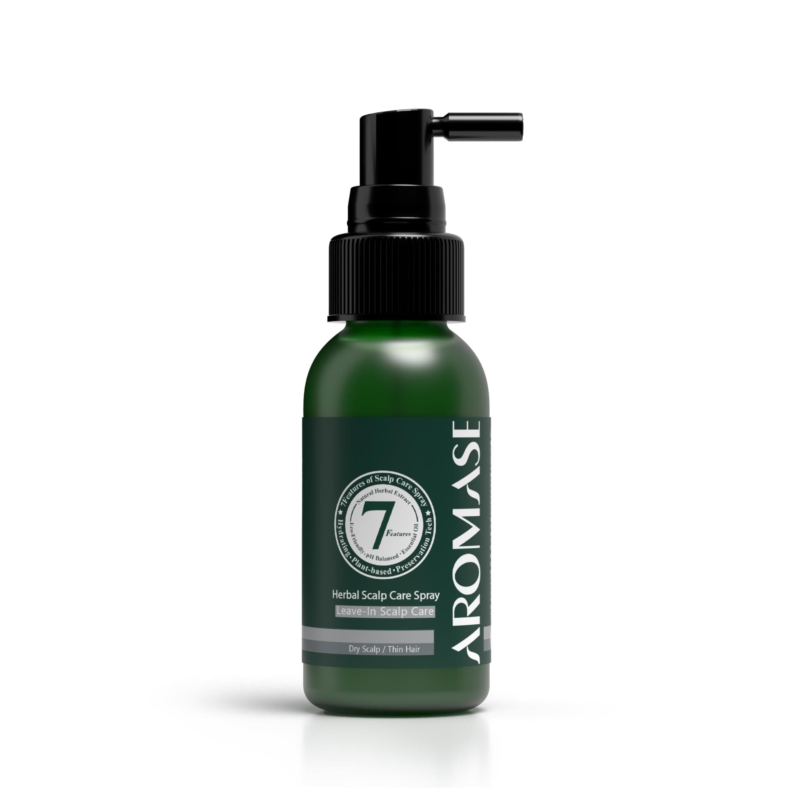 AROMASE Herbal Scalp Care Spray, ideal for dry scalp type with thinning hair, dandruff, hair loss, and sensitive scalp (4.06 Fl. Oz)