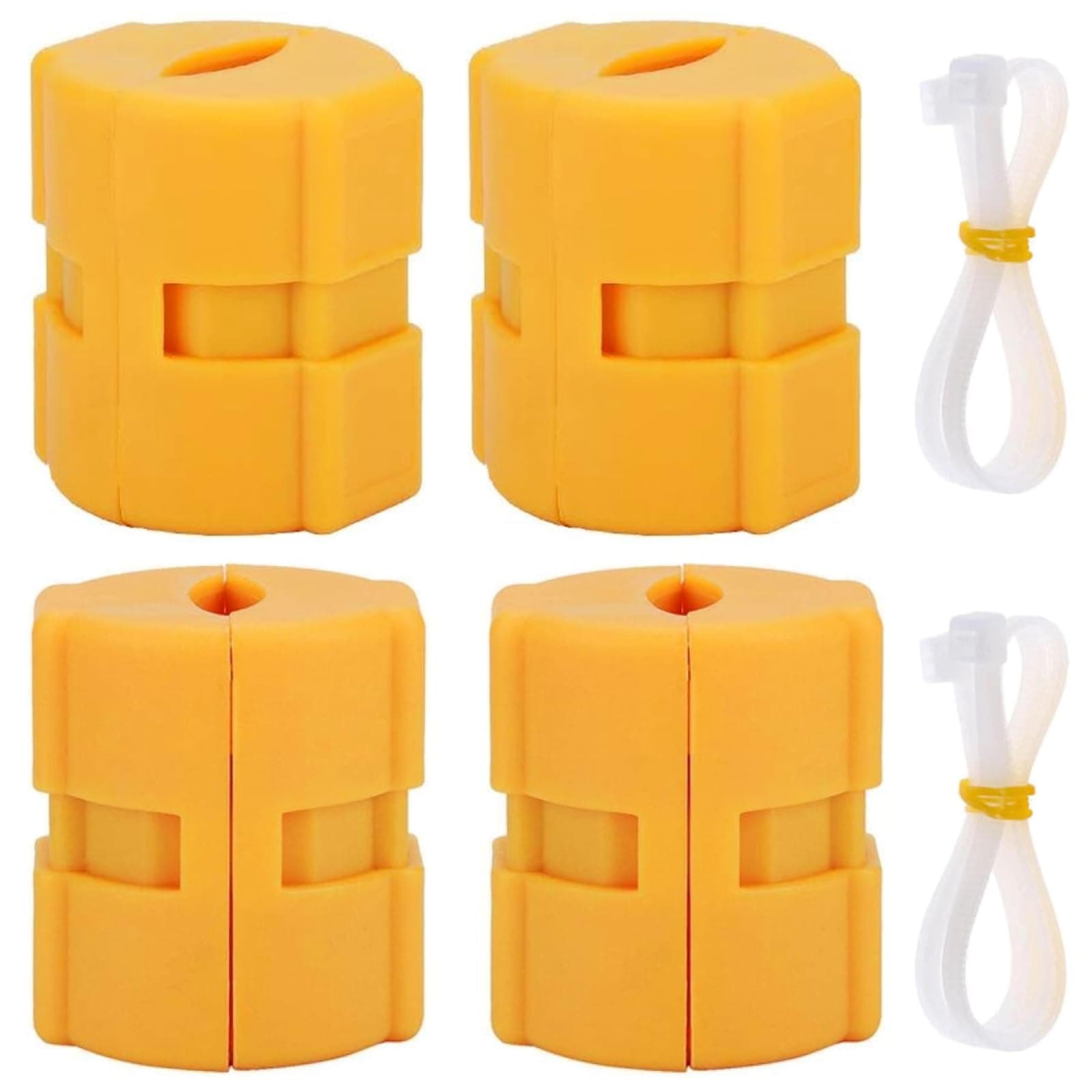 Hengrongshen Pack of 4 Magnetic Fuel Saver, Universal Magnetic Fuel Saver, Energy-Saving Car Auxiliary Tool, Magnetic Fuel Petrol Saver, Car Accessory Tool