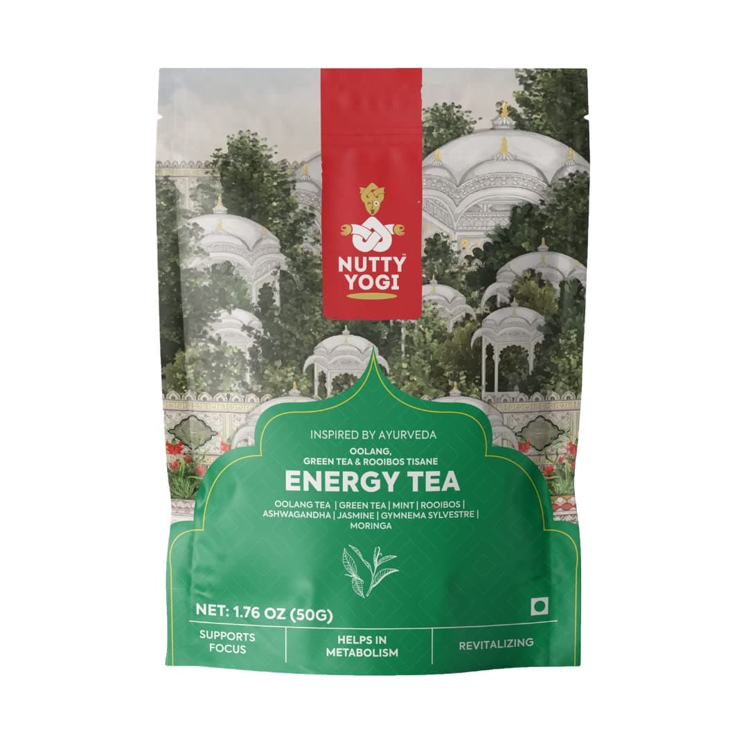 Green Energy Tea | 50g | Chai with Herbs I Jasmine, Roobios, Mint and Herbs I Unique Recipe I 100% Natural