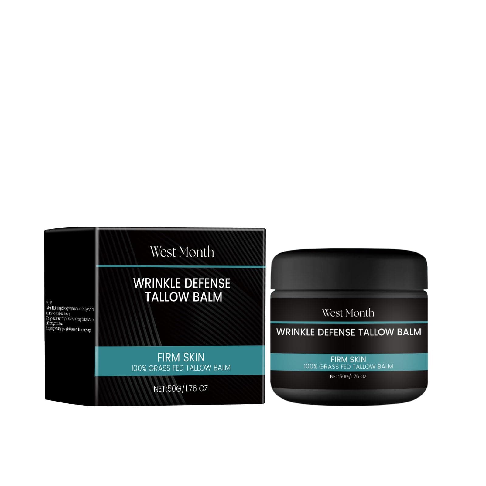 Men's Beef Tallow Cream - Natural Beef Tallow Balm for Moisturizing with Niacinamide and Collagen, Anti-Aging, Anti-wrinkle Grass Fed Beef Tallow Face Cream