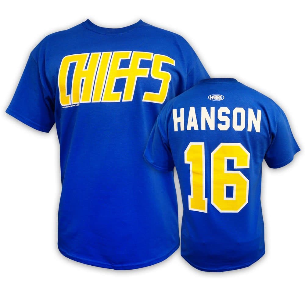 Slapshot Charleston Chiefs #16 Jack Hanson T-Shirt - Size X-Large