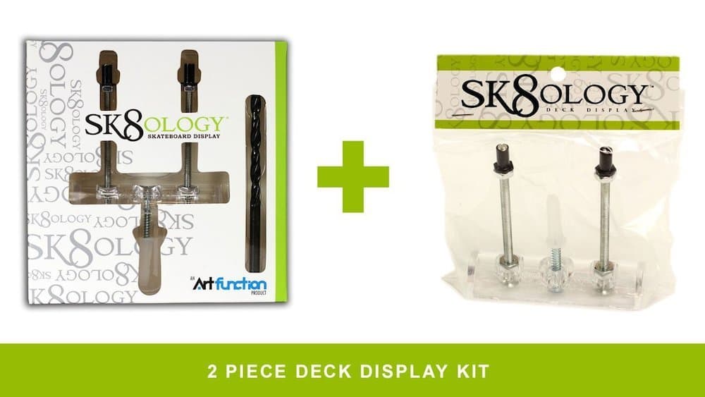 Sk8ology 2 Deck Display Assembled w/drill bit