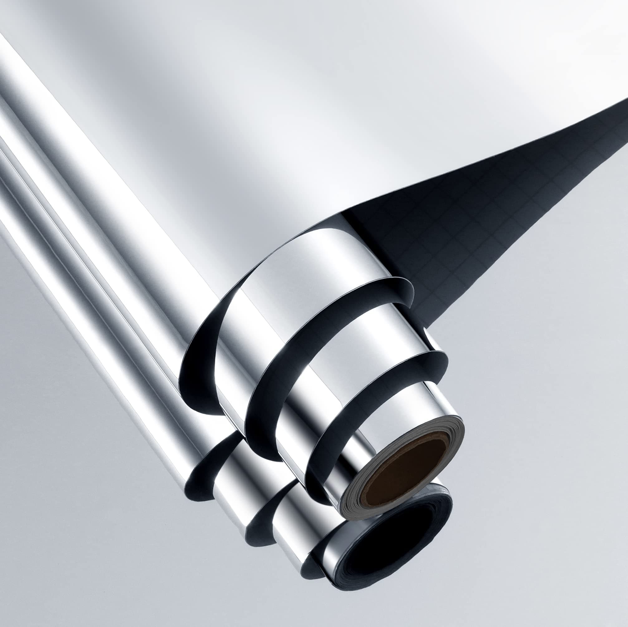 FunStick Flexible Mirror Stickers Wall Stickers 12"x78.8" Self Adhesive Non Glass Safety Mirror Stickers Reflective Peel and Stick Mirror Paper Roll for Crafts Fun House Party Mirrors Wall Decor PET