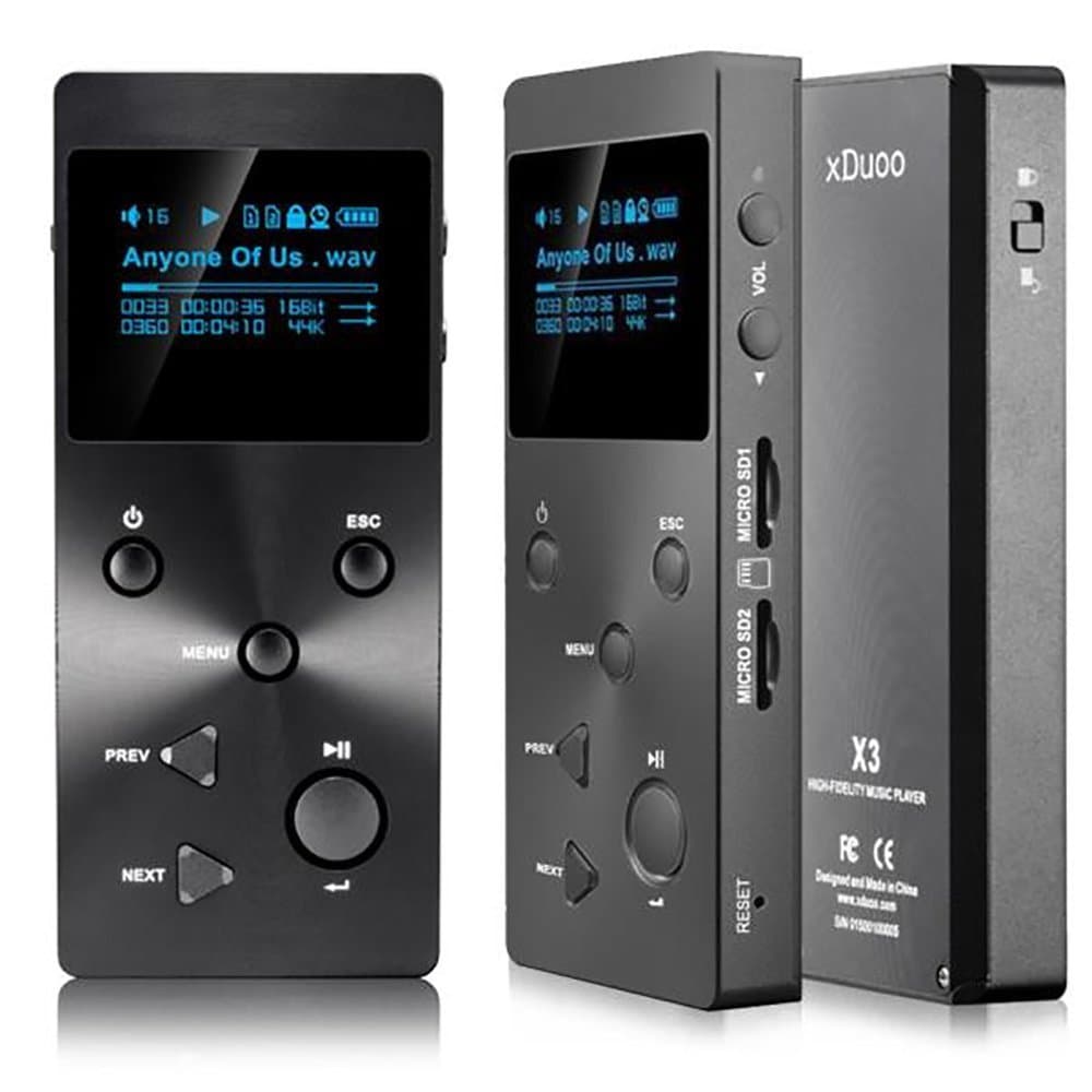 MP3 Player,Ounice XDUOO X3 HIFI MP3 Music Player Lossless Music Player with HD OLED Screen(Black)