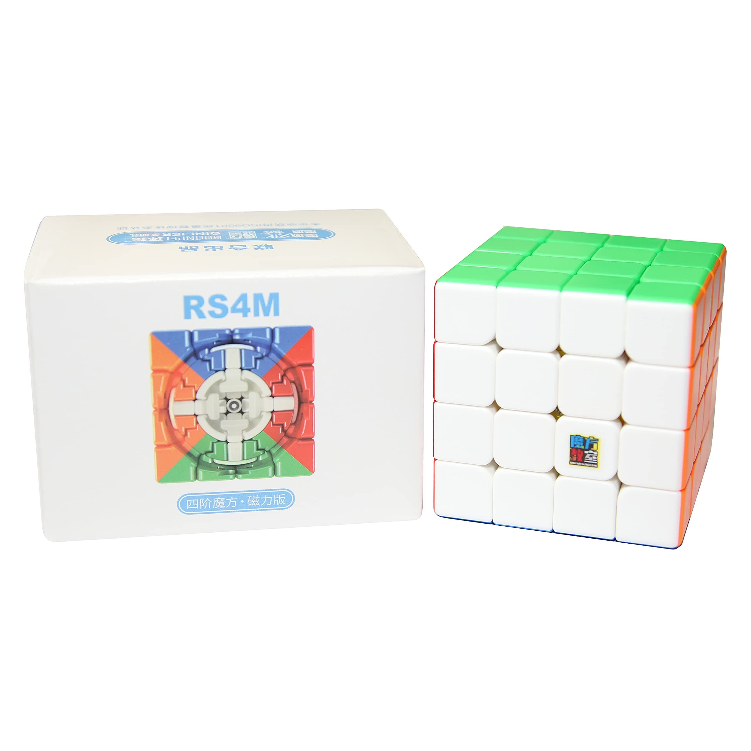 Moyu RS4M 2020 Speed Cube, Cost-Effective Magnetic 4x4 Speed Cube Puzzles, MFJS Cubing Classroom 4 by 4 Stickerless Professional Speed Cubing (RS 4M 2020 Stickerless) Budget Cube
