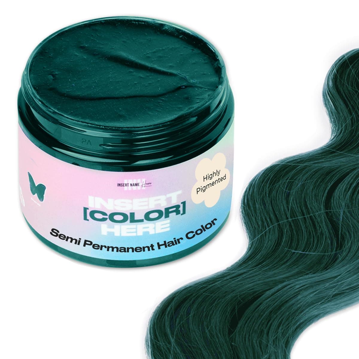 Semi Permanent Hair Color | Color Depositing Conditioner | Emerald Green Hair Dye | No Bleach & No Peroxide Temporary Tint for Women & Men | Vegan, Ammonia Free, & Sulfate Free | Ready to Use, 6oz