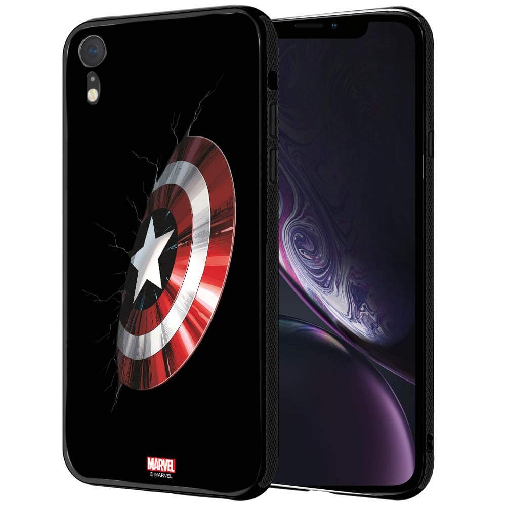 Cellkraft Licensed Marvel Captain America Hard Back Case Mobile Cover for Apple iPhone XR (D70)