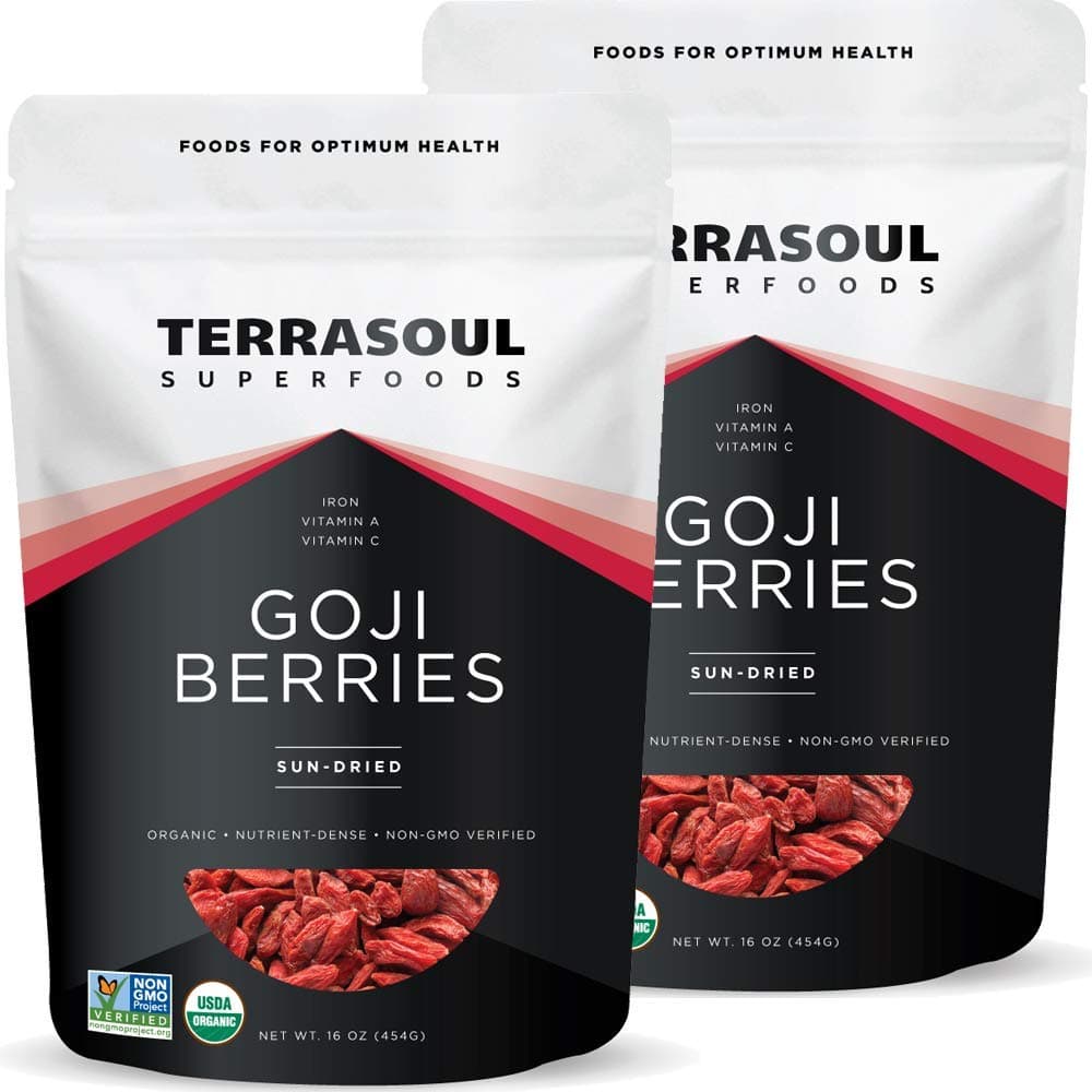 Organic Goji Berries, 2 Lbs (2 pack) - Large Size | Chewy Texture | Premium Quality | Lab-Tested?