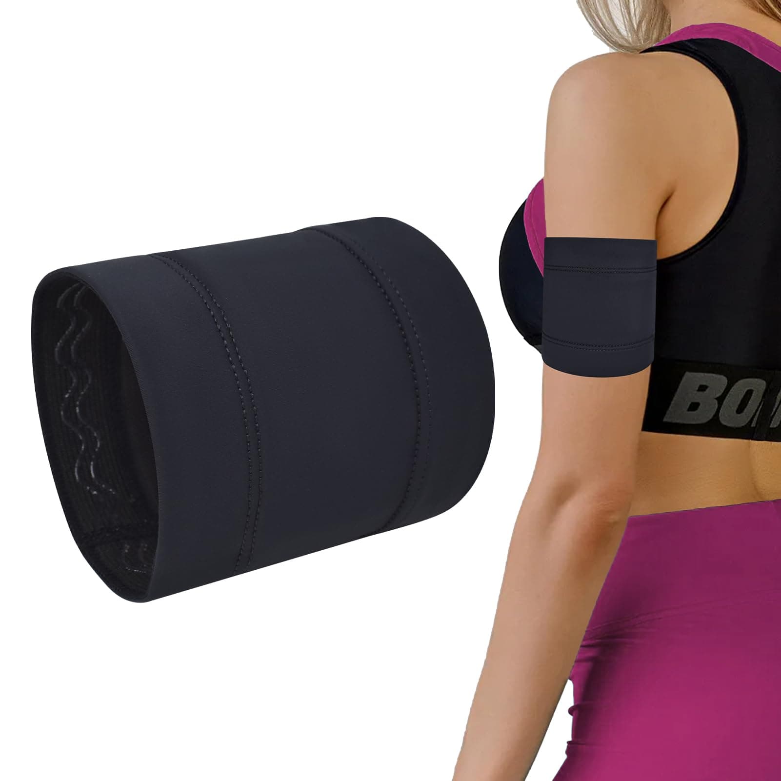 Upgraded Diabetes Insulin Arm Band for Freestyle Libre Omnipod Dexcom Sensor Covers Fixation Insulin Pod Monitoring Systems Armband (Black, XS (7.7-8.7in))