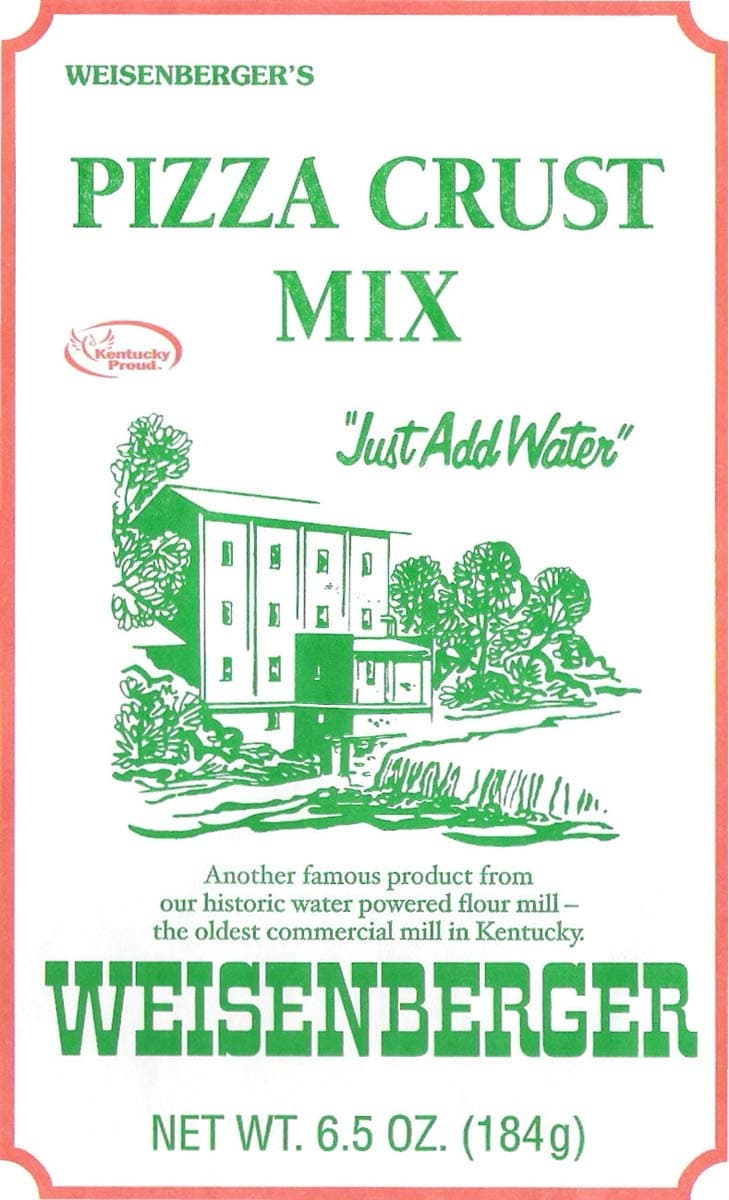 Pizza Crust Mix – Premade Pizza Dough Mix – Fresh Ingredients, No Preservatives, Includes Yeast - Just Add Water - Also Makes Breadsticks, Flatbread, and Calzones - 6.5 oz