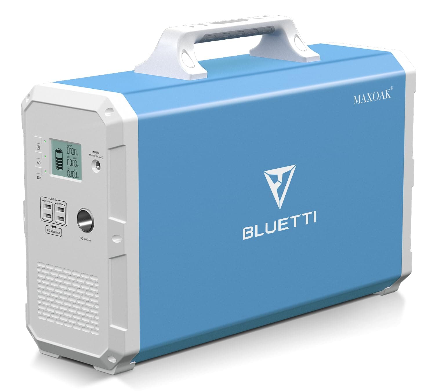 BLUETTI EB240 Portable Power Station 2400Wh/1000W Solar Generator, W/ 2 AC Outlets Emergency Battery Backup for Outdoor Camping RV Home Use, EB240-BLUE