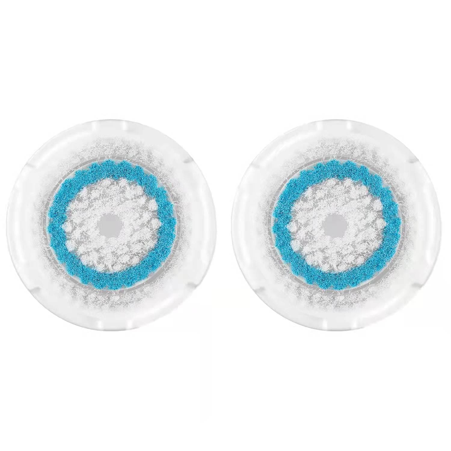 Brush Head Replacements Compatible with Clarisonic Mia 1, Mia 2, Mia Fit, Alpha Fit, Smart Profile Uplift and Alpha Fit (Blue2 Packs)